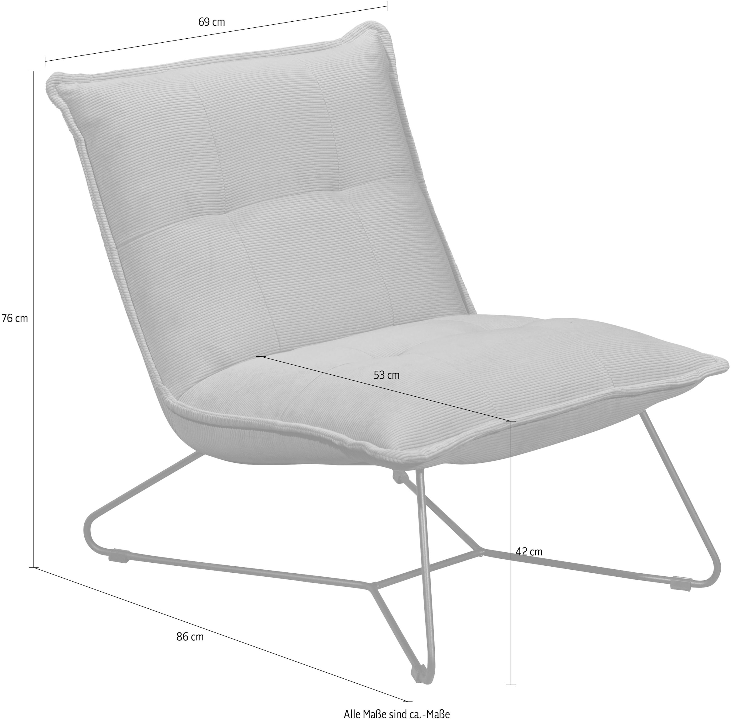 ED EXCITING DESIGN Sessel »Vico«, frei im Raum stellbar