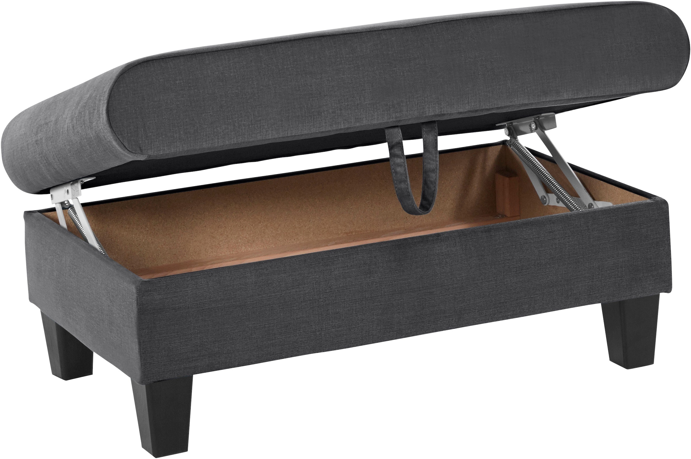 COTTA Polstergarnitur »Morven L-Form«, (Set), Set bestehend aus: Ecksofa mit Kopfteilverstellung & Hocker
