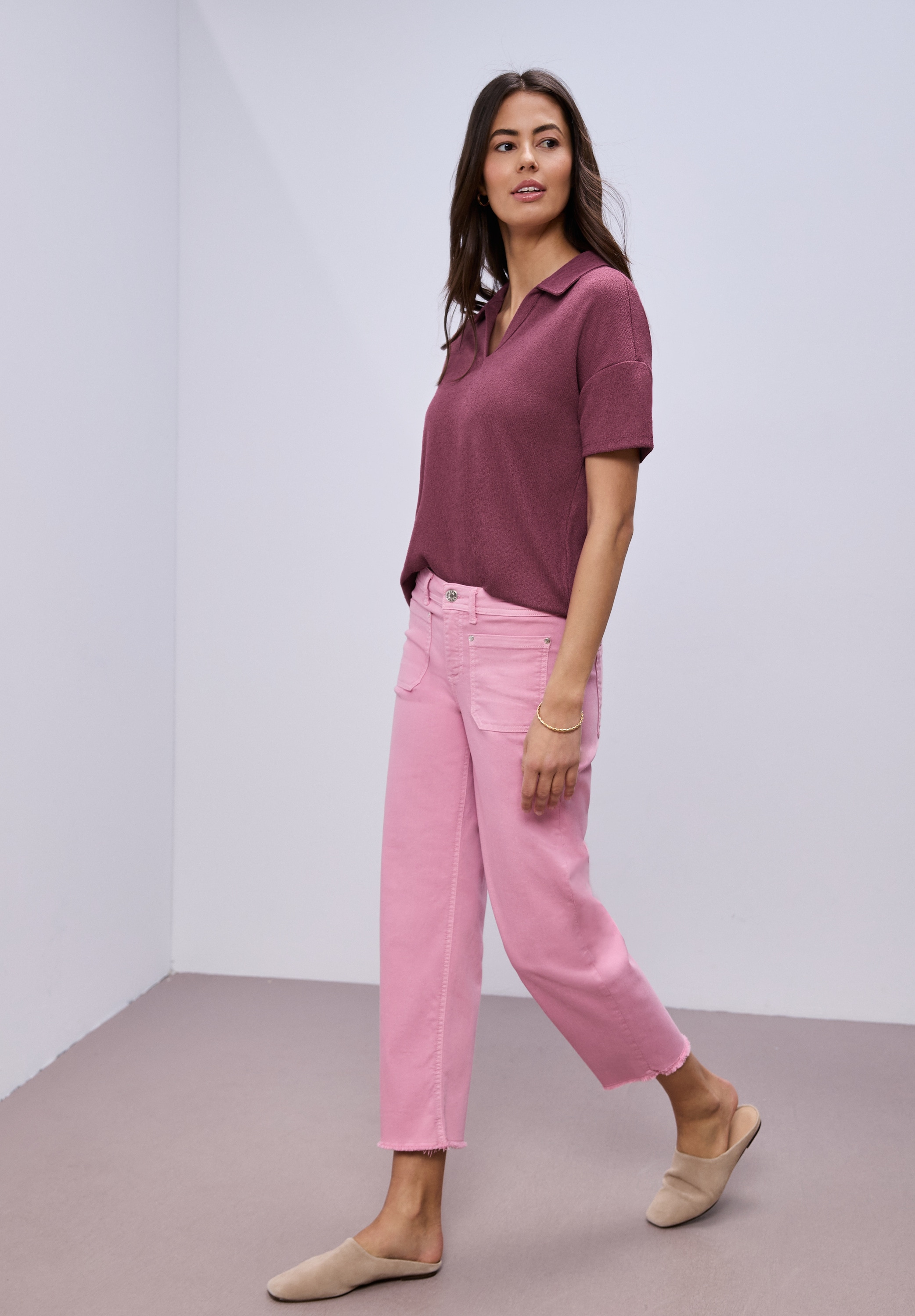 STREET ONE Poloshirt mit Stretchanteil