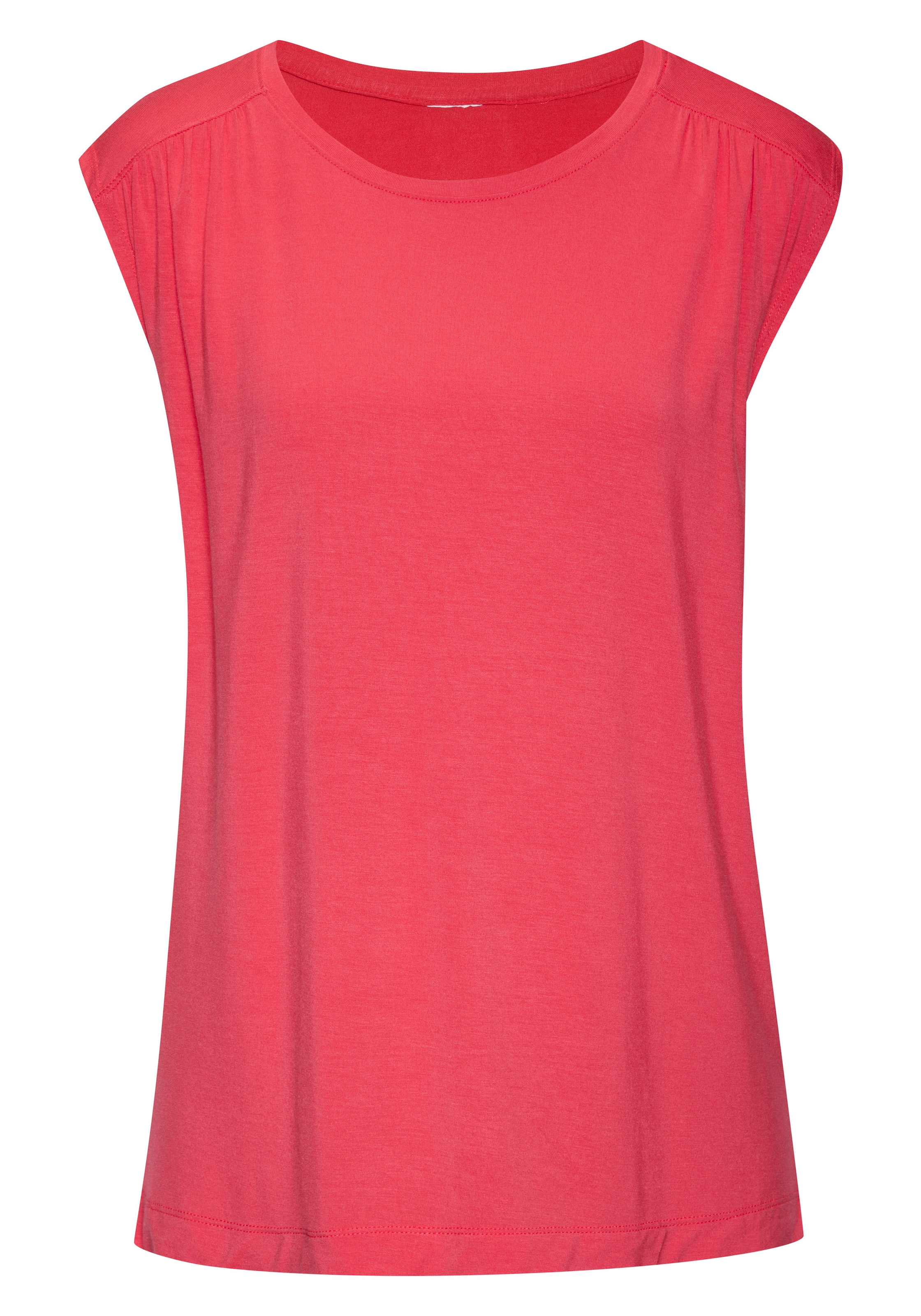 LASCANA Shirttop »mit Schulterraffung«, aus weichem Viskose-Stretch