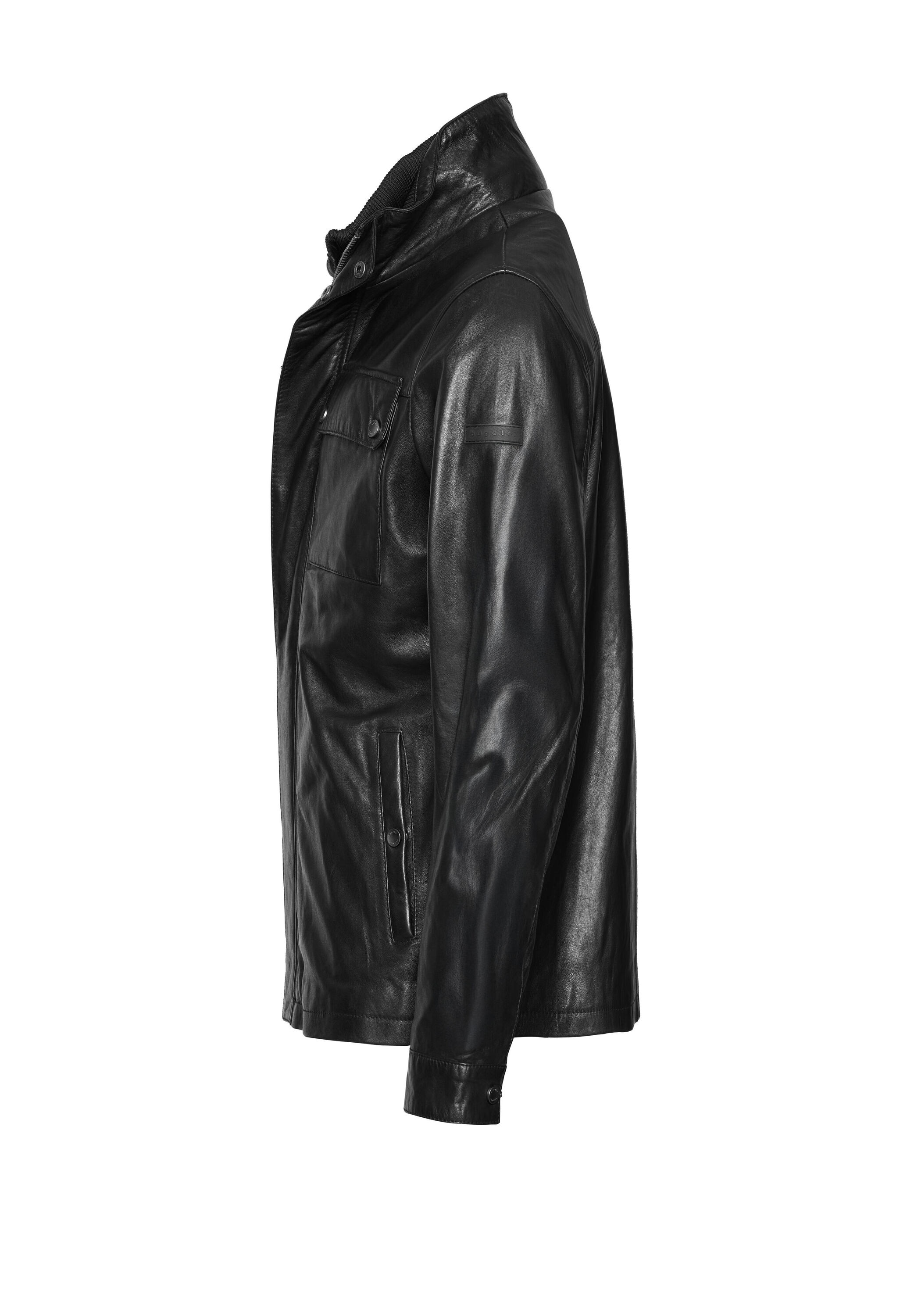 bugatti Lederjacke »BUBRANDO« ohne Kapuze Mit seitlichen Eingrifftaschen