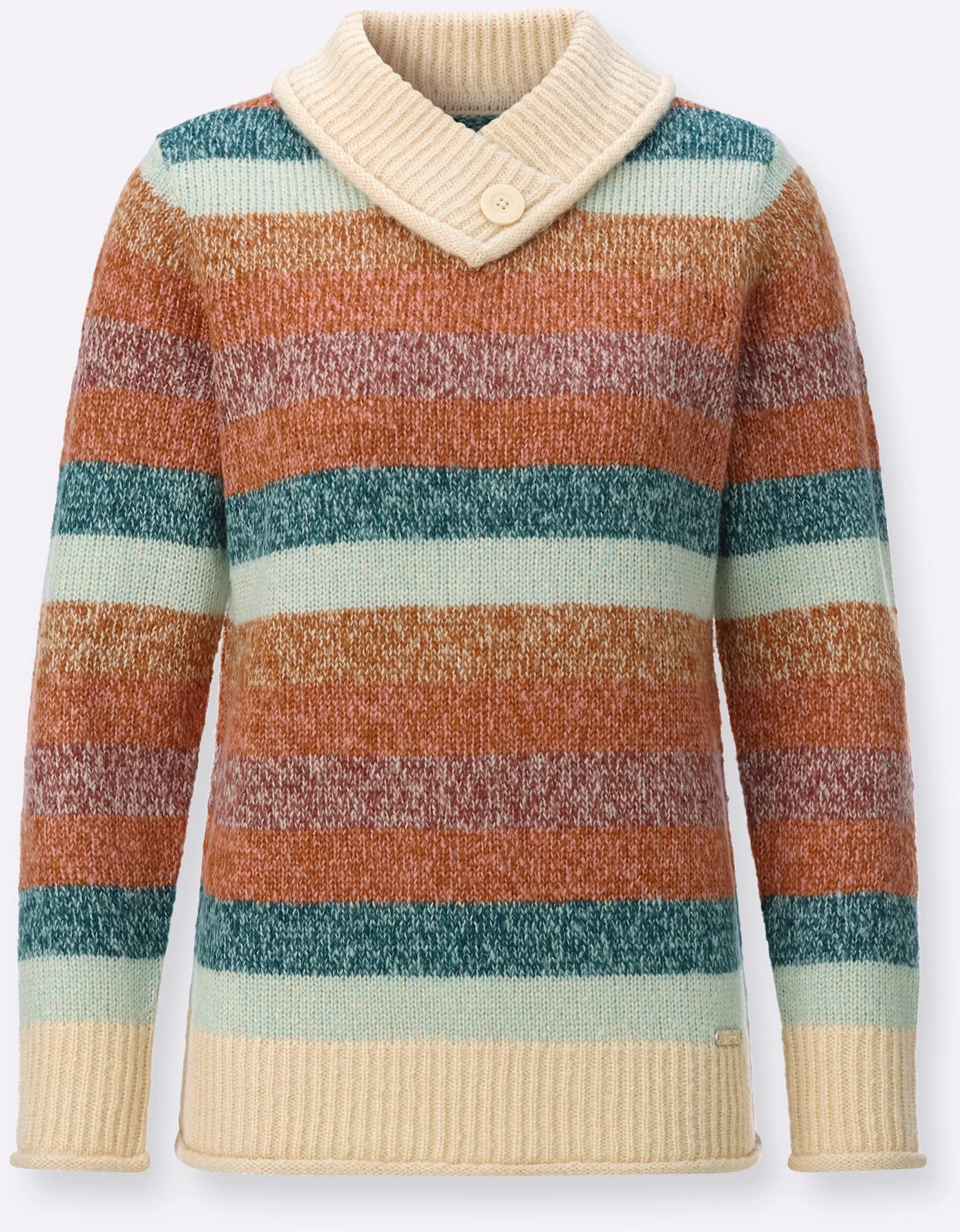 Casual Looks V-Ausschnitt-Pullover »Stehkragen-Pullover«