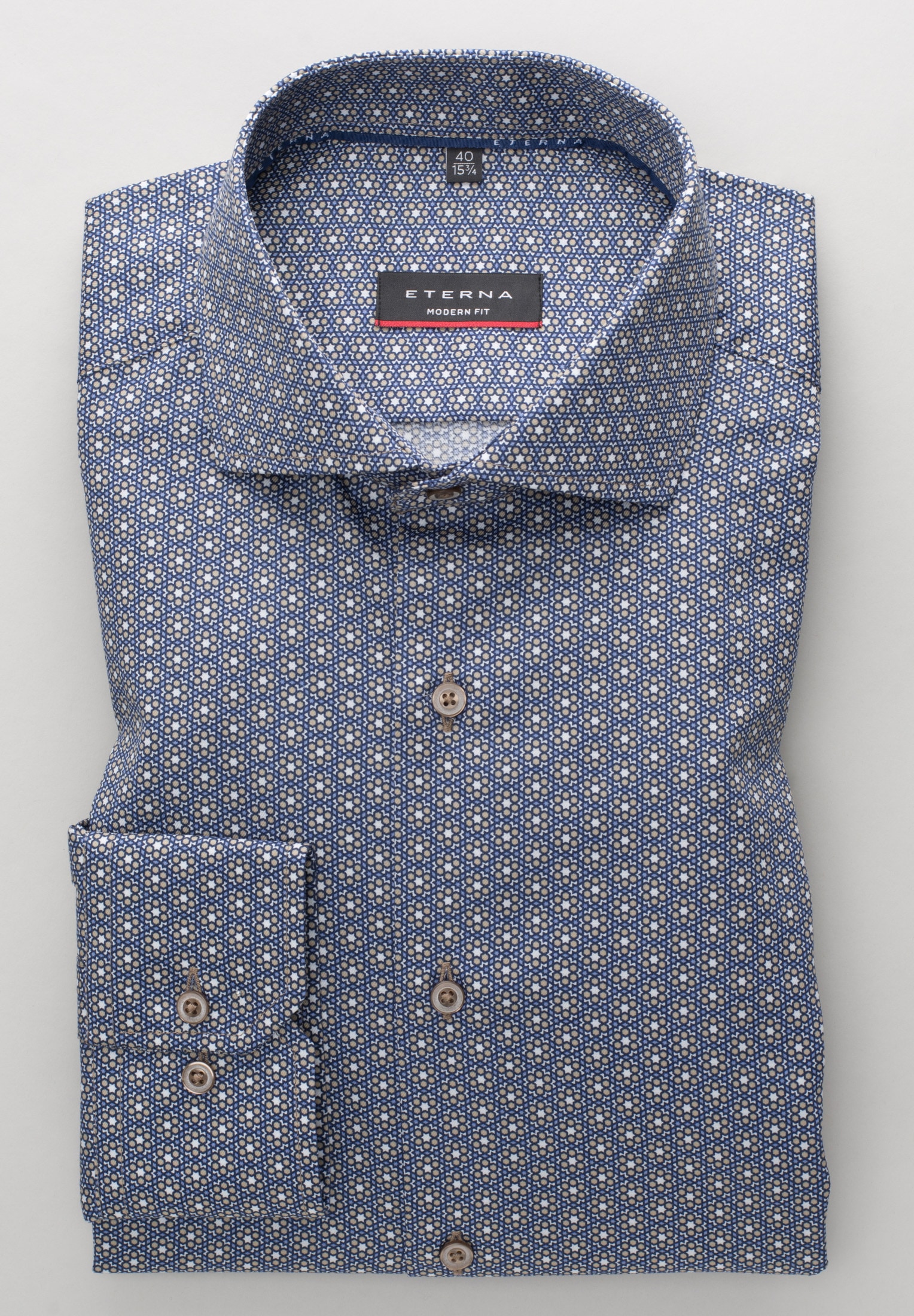 Eterna Langarmhemd »MODERN FIT« NON IRON (bügelfrei)