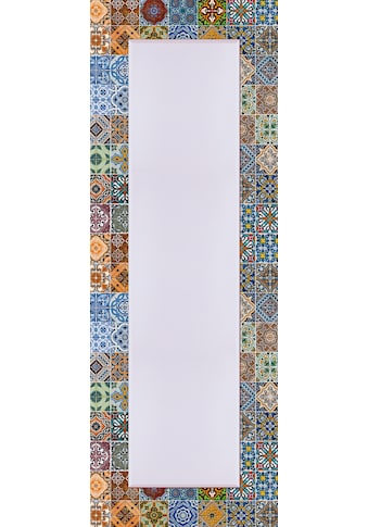 Dekospiegel »Gemusterte Keramikfliesen«, Wandspiegel