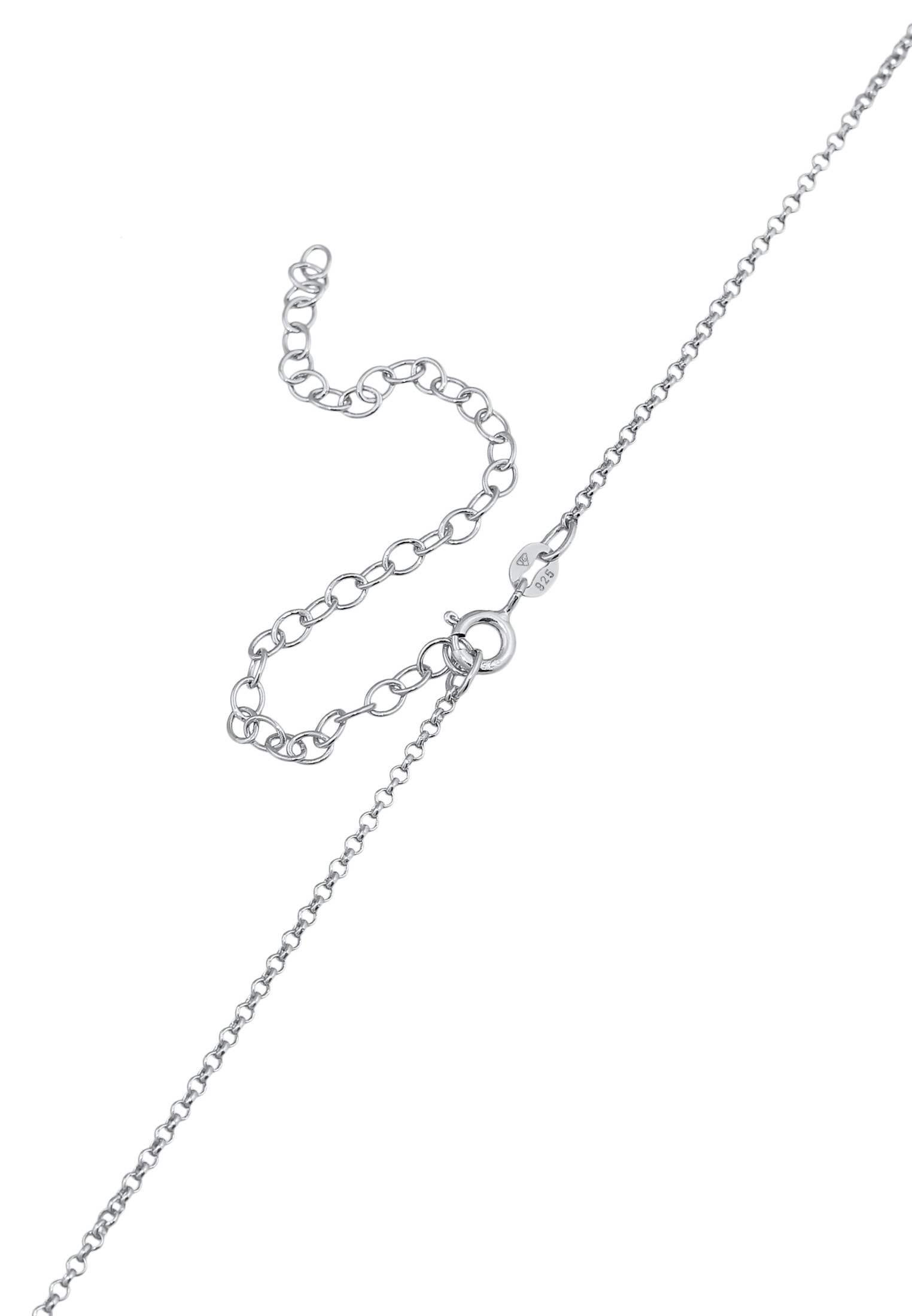 Elli Schmuckset »Schmuckzubehör Taillenkette Body Chain Kugelkette Kristall 925 Silber«