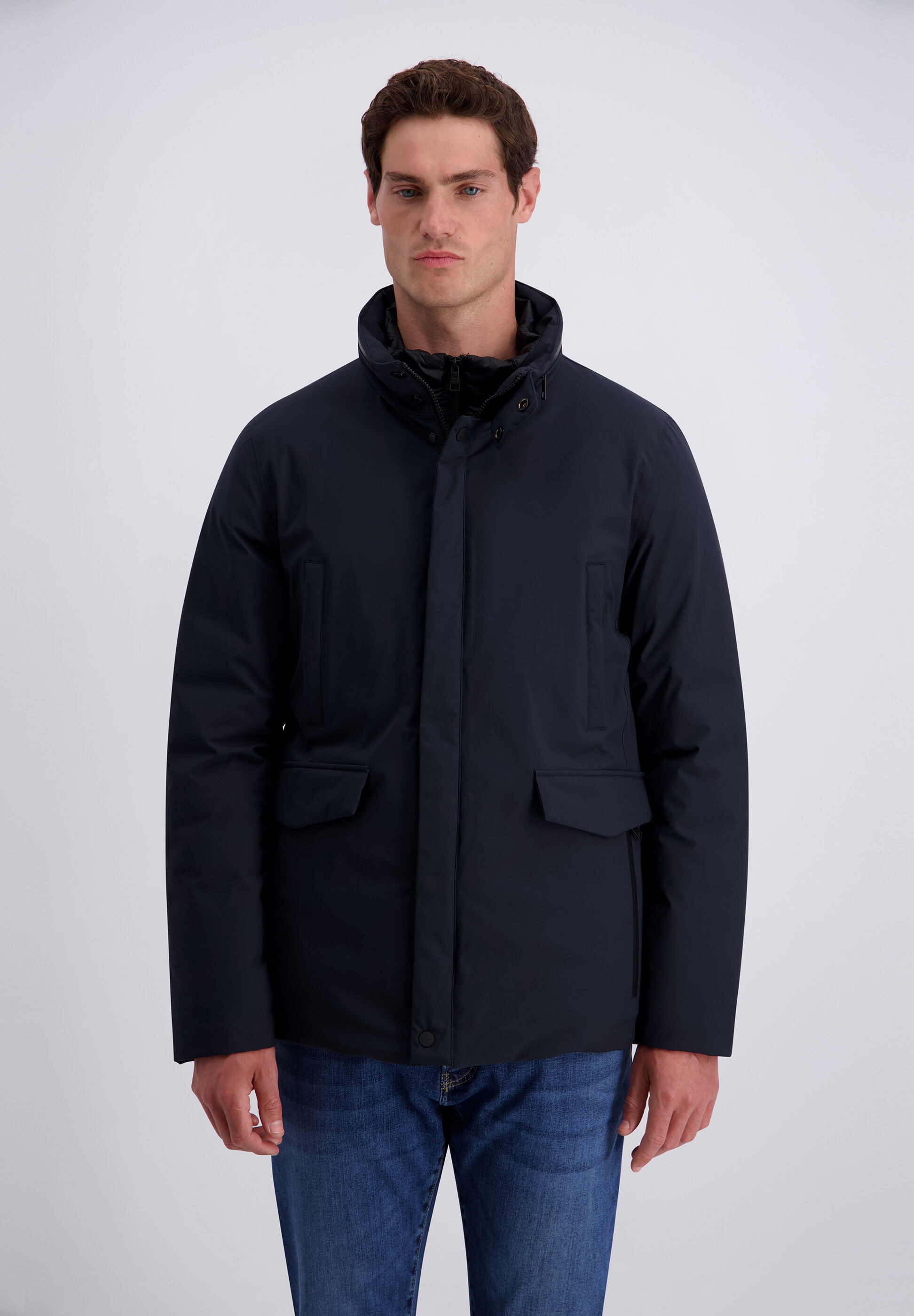 Pierre Cardin Blouson »Pierre Cardin Jacke« ohne Kapuze mit Wasserabweisenden Reißverschlüssen