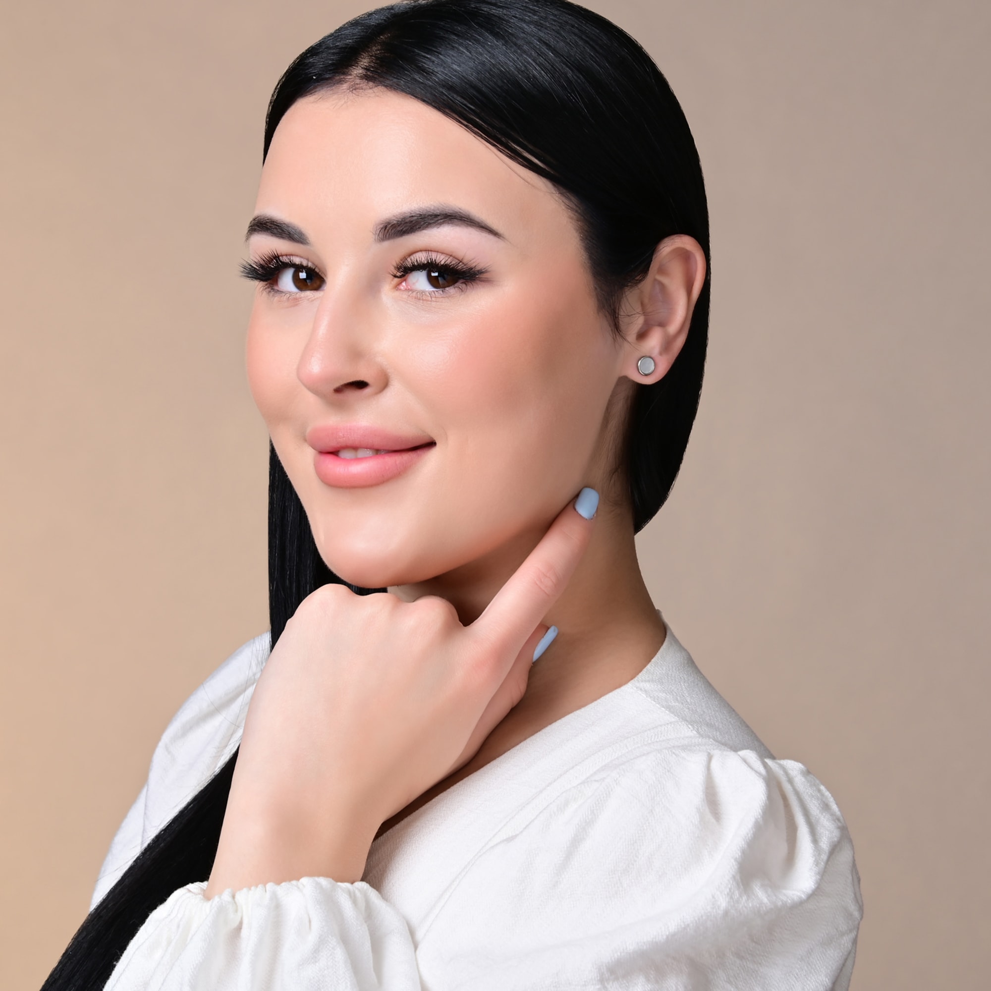Adelia´s Paar Ohrstecker »Damen Ohrringe ¿ Ohrstecker aus Edelstahl mit Perlmutt«
