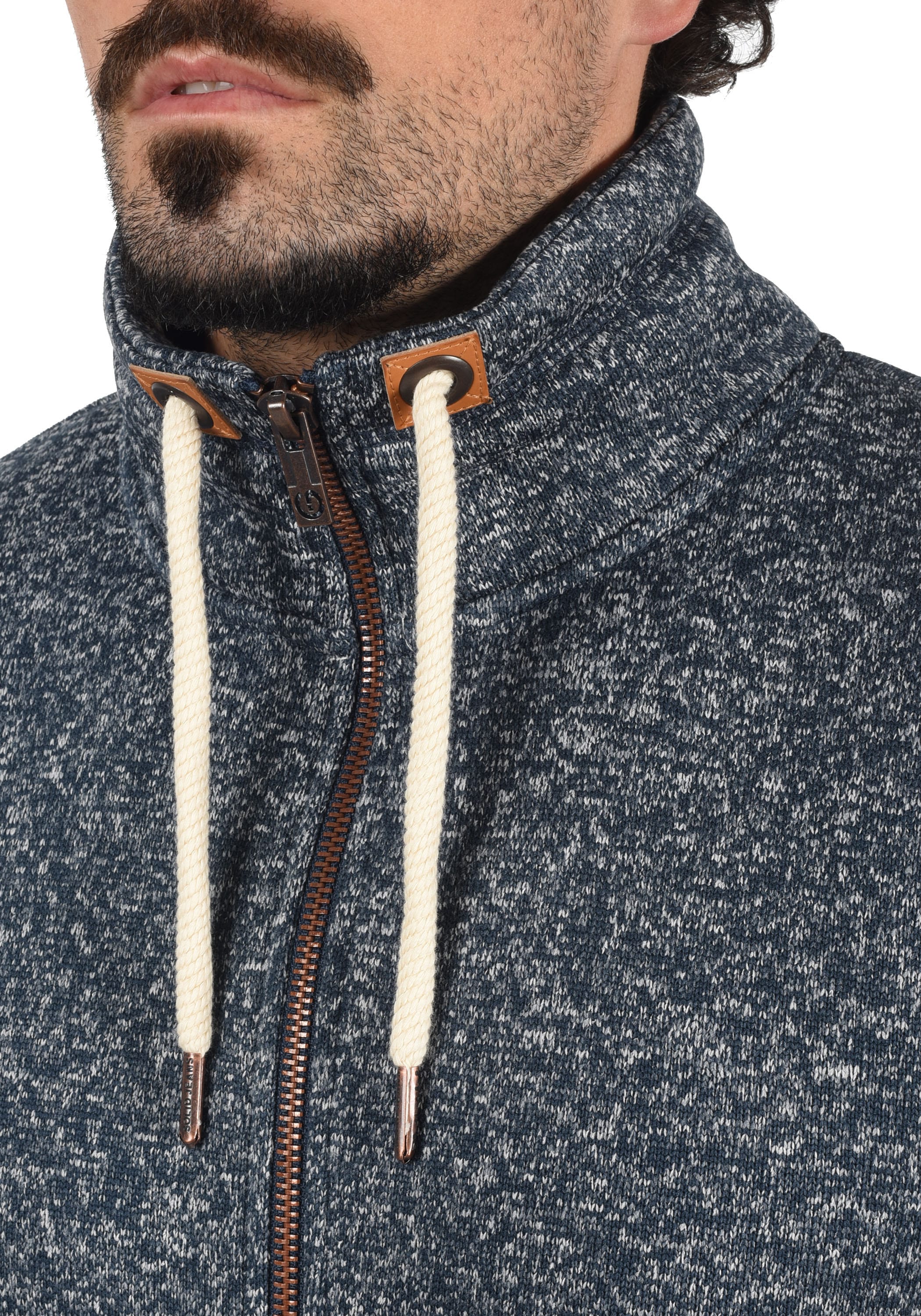 !Solid Fleecejacke »Fleecejacke SDLuki«, ohne Kapuze