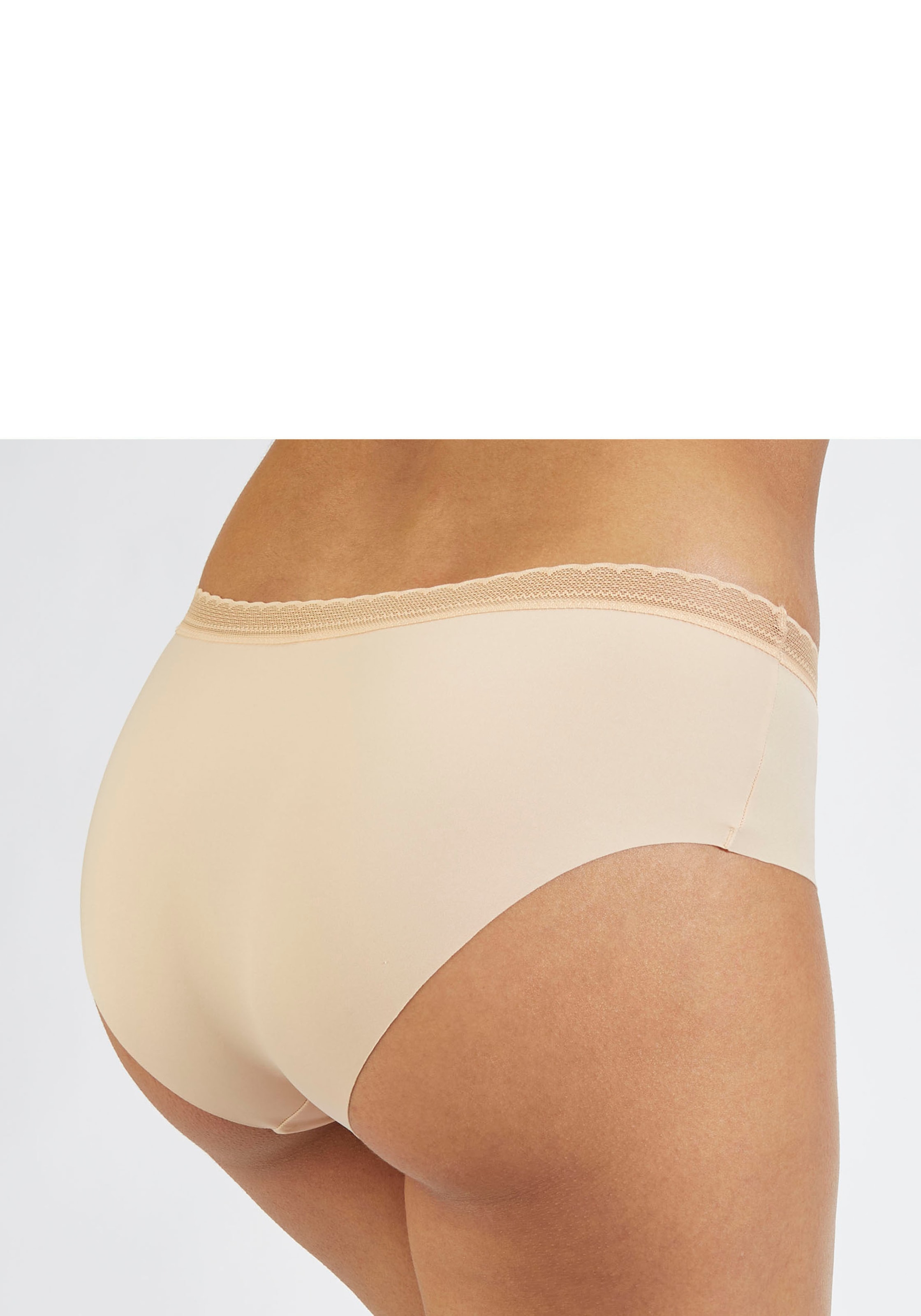 LASCANA Panty, SEAMLESS mit nahtloser Verarbeitung und feinem Spitzenbund