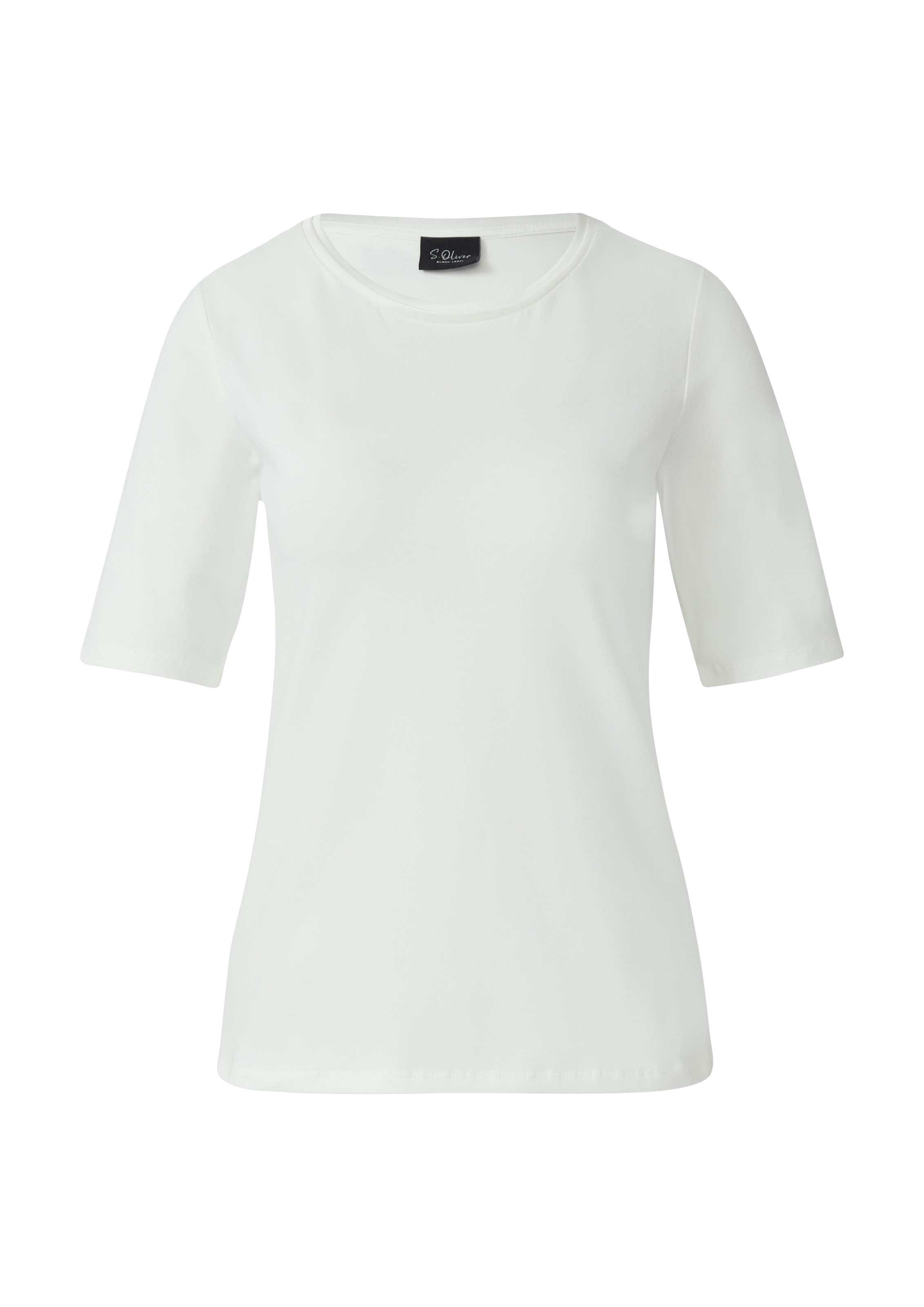s.Oliver BLACK LABEL T-Shirt, mit Satindetail
