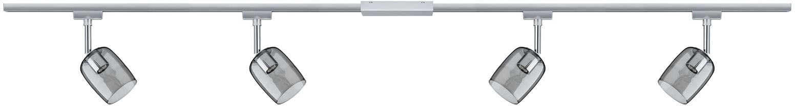 Paulmann Schienensystem-Leuchten »URail Set G10 Blossom Rauch Chrom matt max. 4x10W Schienensystem«, G9