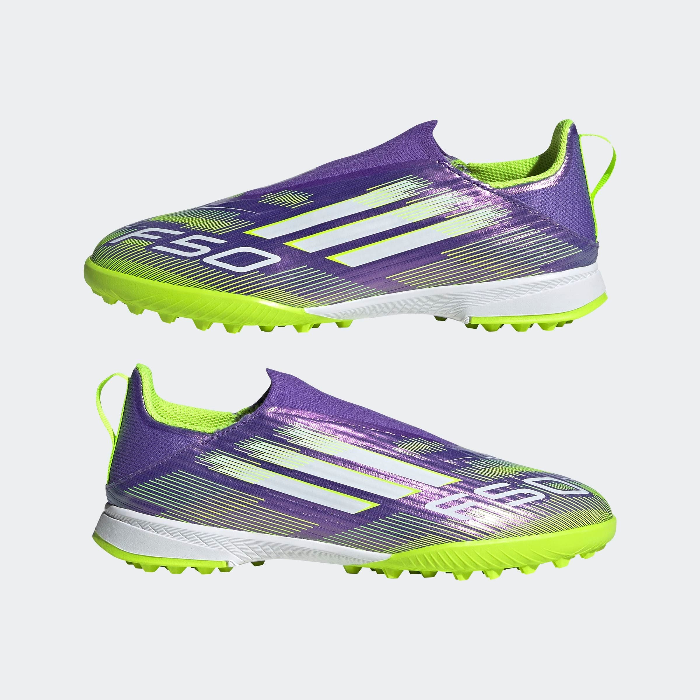 adidas Performance Fußballschuh »F50 LEAGUE LACELESS FIRM/MULTI-GROUND BOOTS KINDER«, geeignet für Rasen- und Kunstrasenplätze