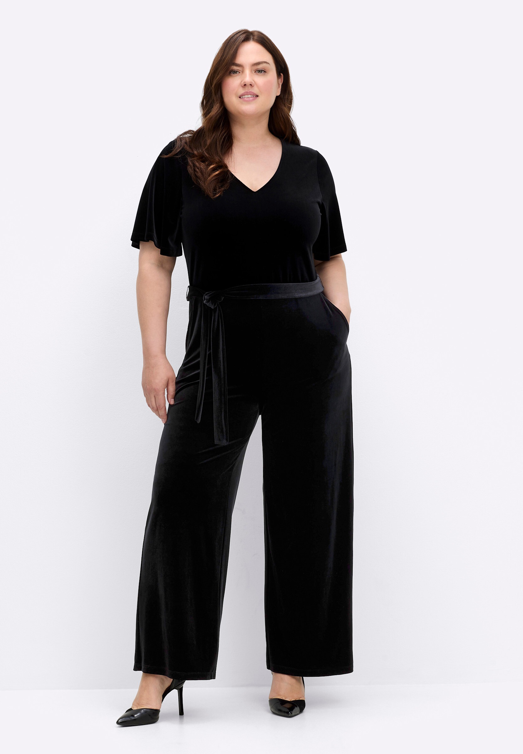 sheego by Joe Browns Jumpsuit »Overall Overall mit Flügelärmeln«