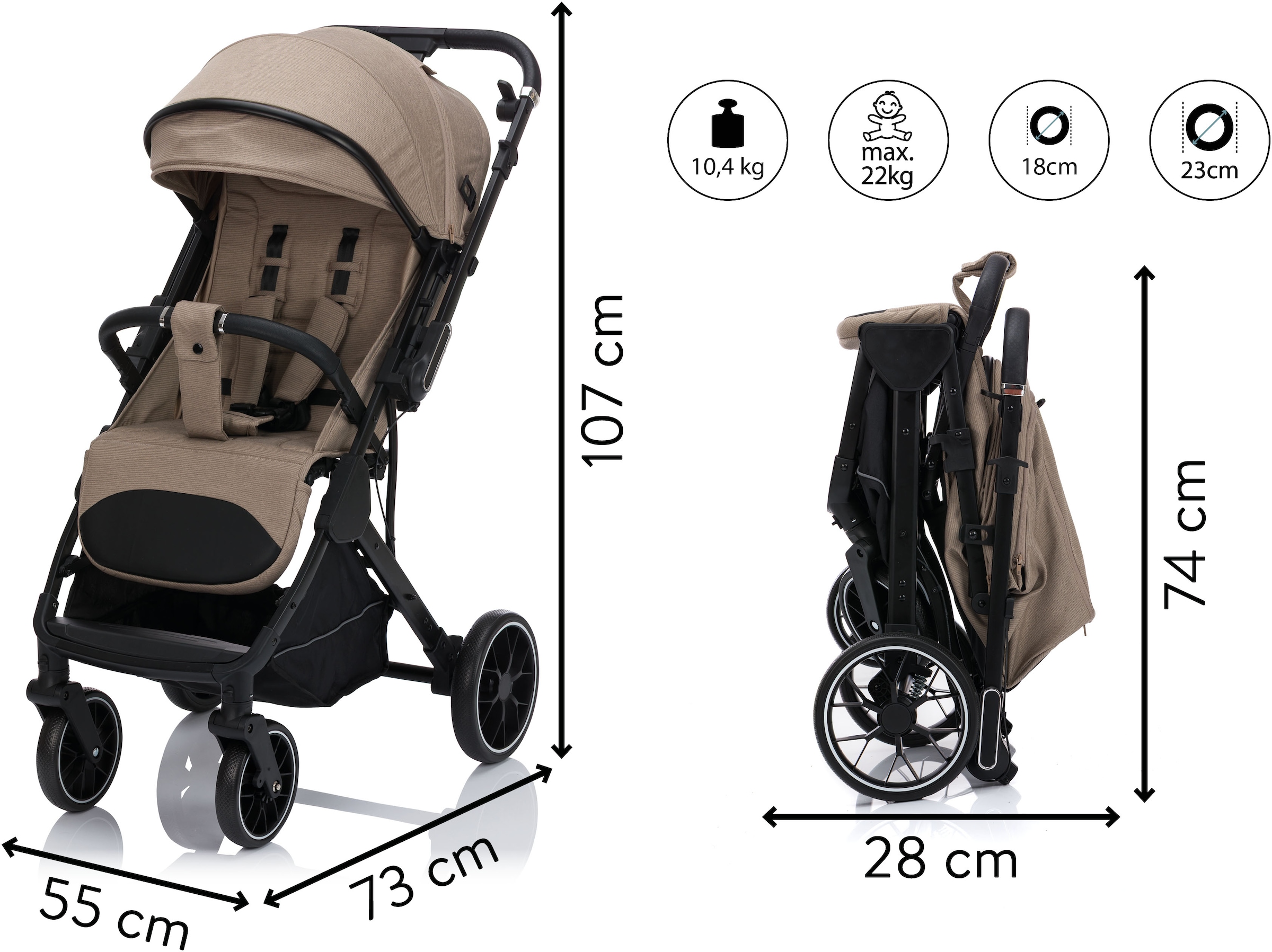Fillikid Kinder-Buggy »Fill Axis«