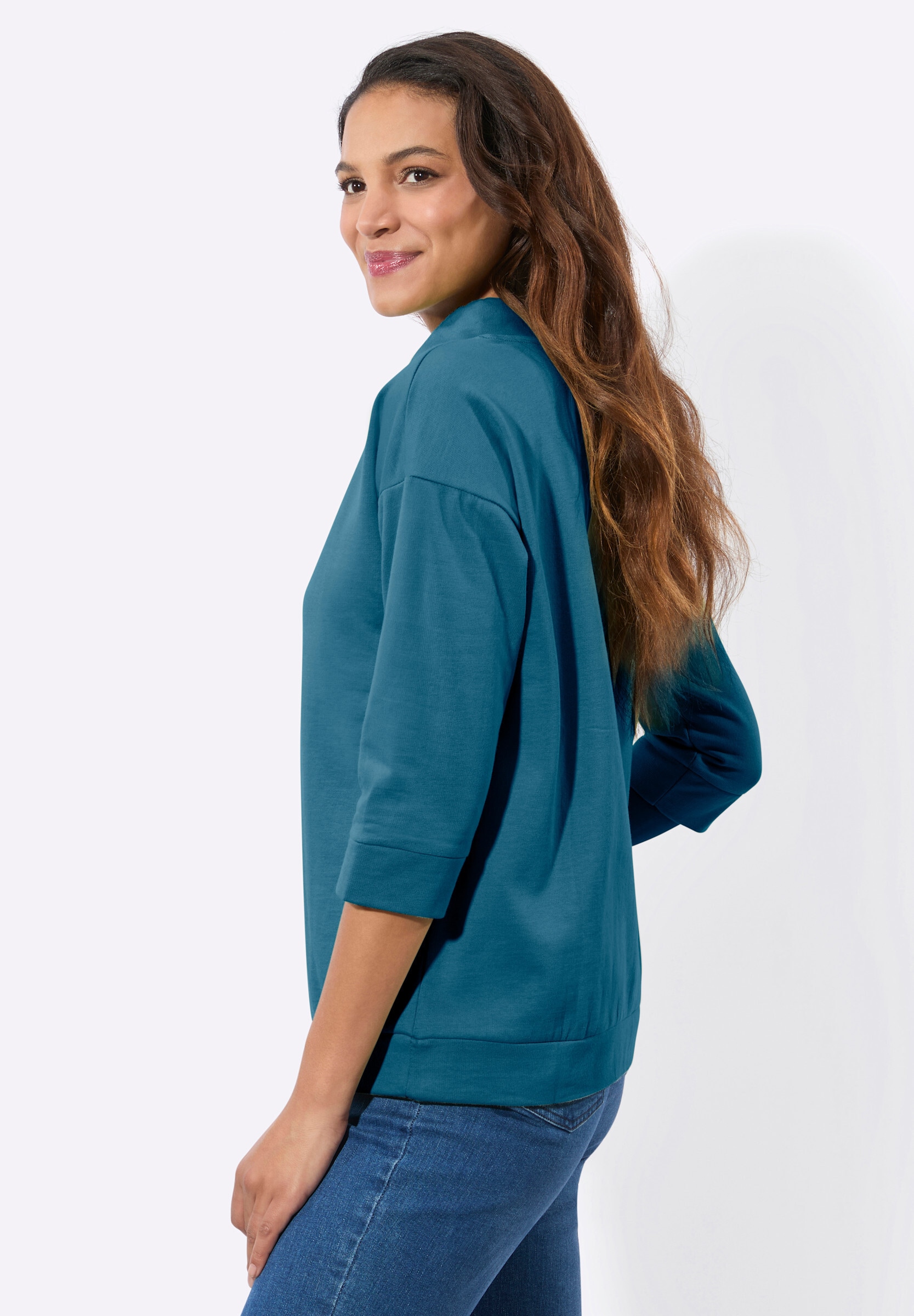 Witt Sweatshirt »Sweatshirt Sweatshirt mit überschnittenen Schultern«
