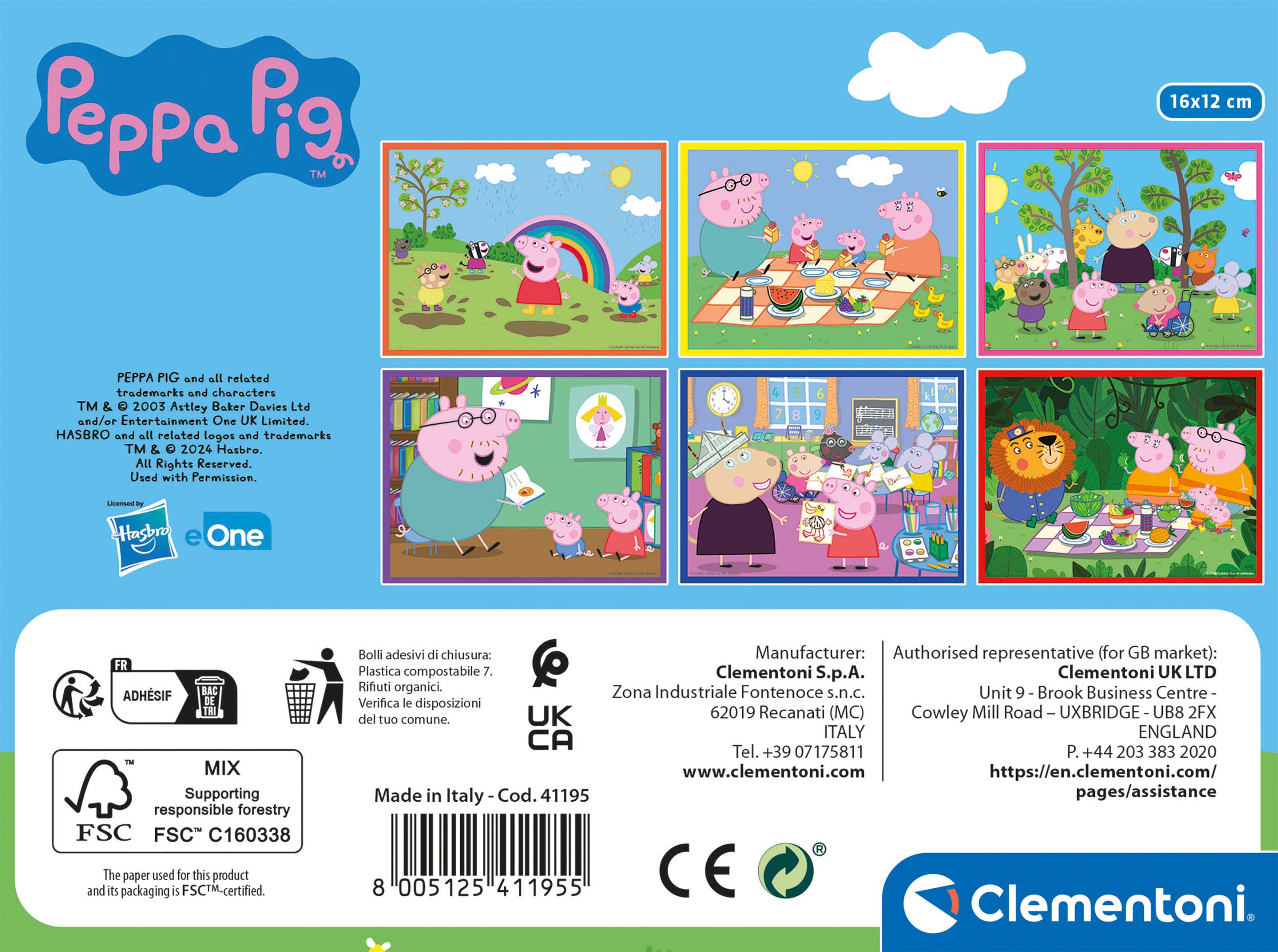 Clementoni® Würfelpuzzle »Peppa Pig«, Made in Europe