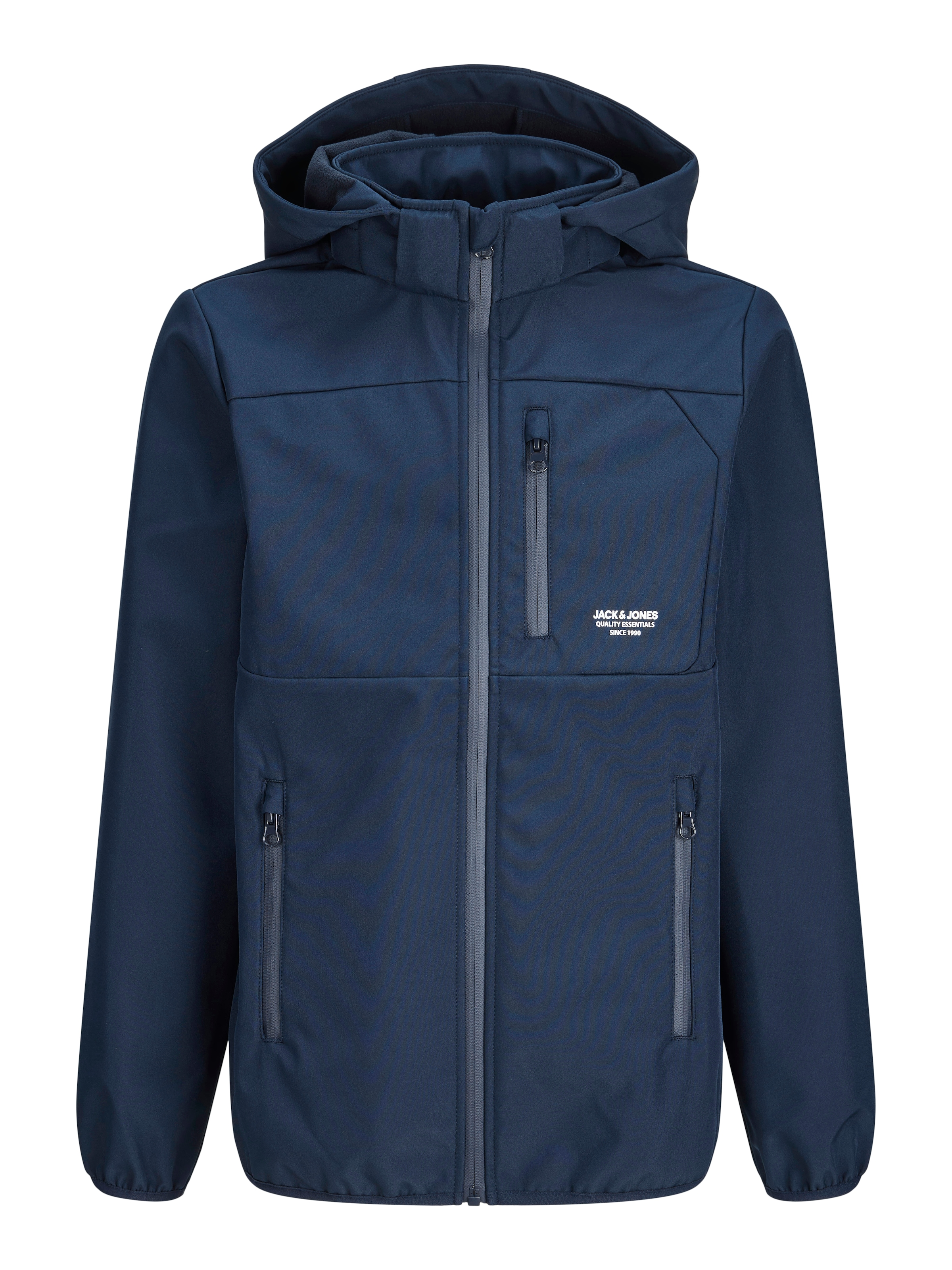 Jack & Jones Junior Softshelljacke »JJTHEO wasserabweisend und pflegeleicht für Alltag« mit Kapuze Polyester, regular fit