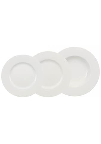 Tafelservice »Geschirr-Set, Service Wonderful World White«, (Set, 12 tlg., 4...