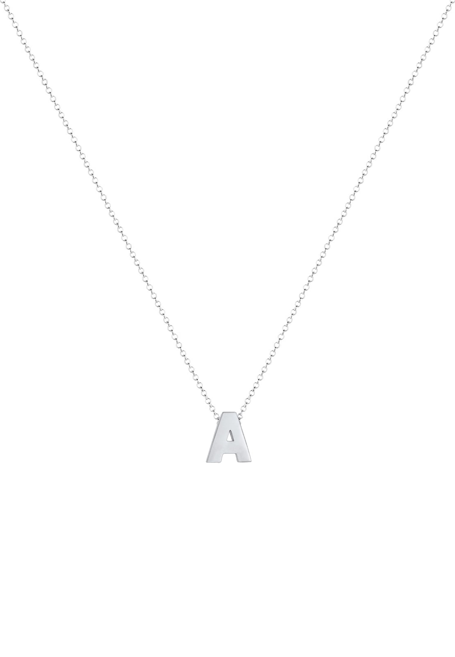 Elli Kette mit Anhänger »Halskette Buchstabe A Initialen 925 Sterling Silber«