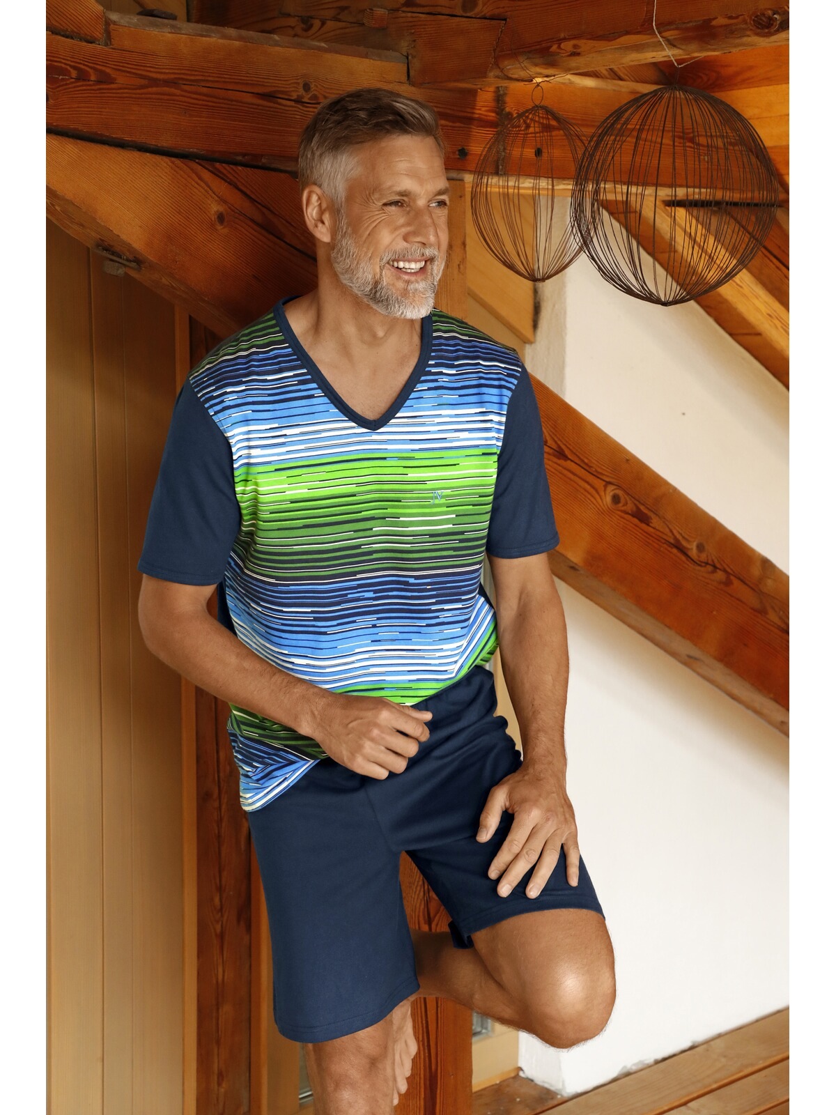 Jan Vanderstorm Schlafanzug »Kurzer Schlafanzug AUDUN«