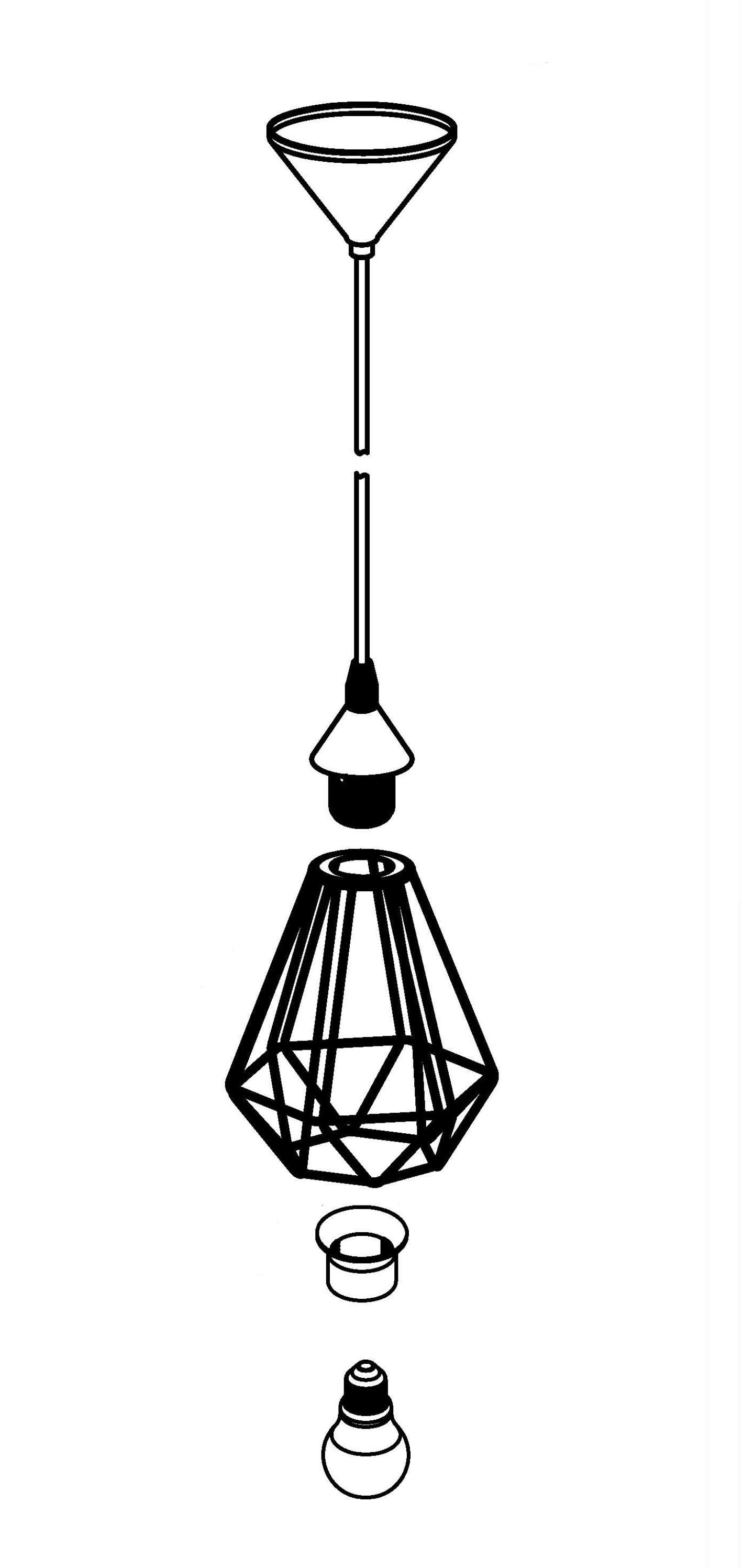 EGLO Pendelleuchte »TARBES Hängeleuchte, Pendellampe, Vintage, Retro, Stahl, Kupfer, E27«, 1 flammig, Leuchtmittel E27 | ohne Leuchtmittel, Wohnzimmerlampe, Esstischlampe, Drahtgeflecht, 1 flammig, 110x17,5cm