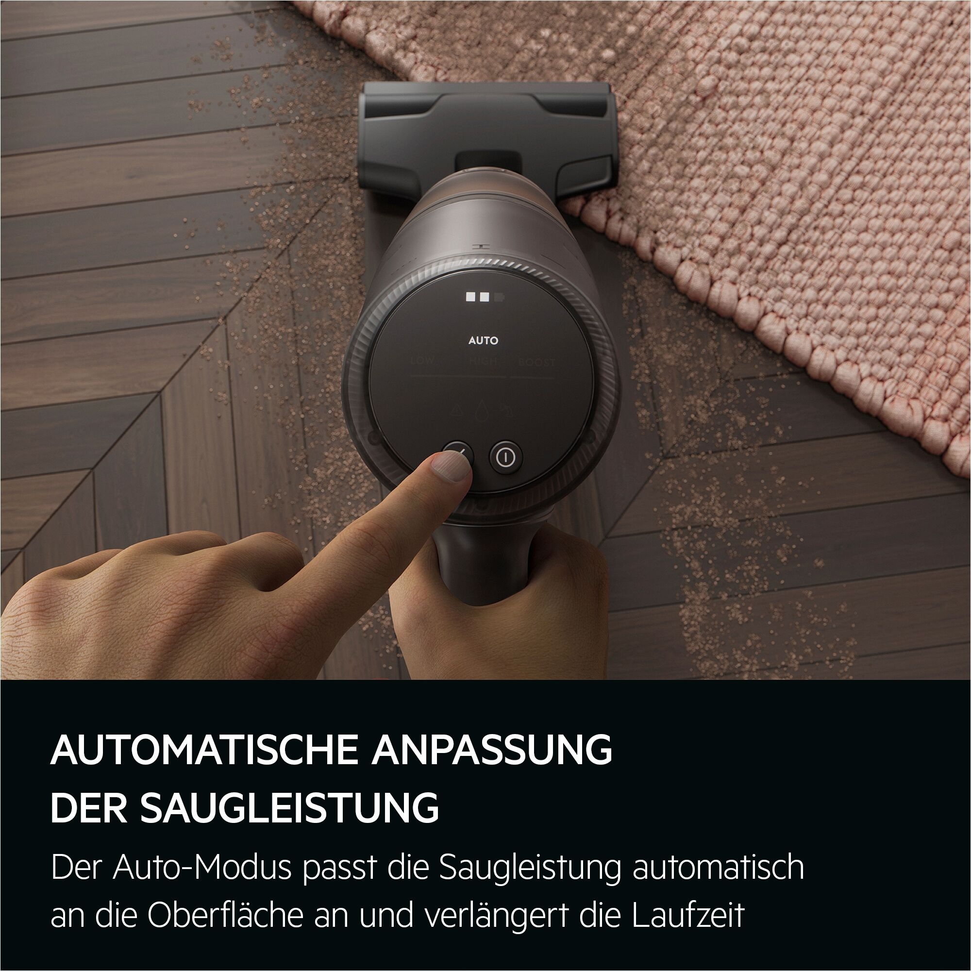 AEG Akku-Hand-und Stielstaubsauger »ULTIMATE 8000 (AP83AB25DG), beutellos, mit Absaugstation«, Hygienische Absaugung des Staubbehälters ohne Kontakt mit Schmutz