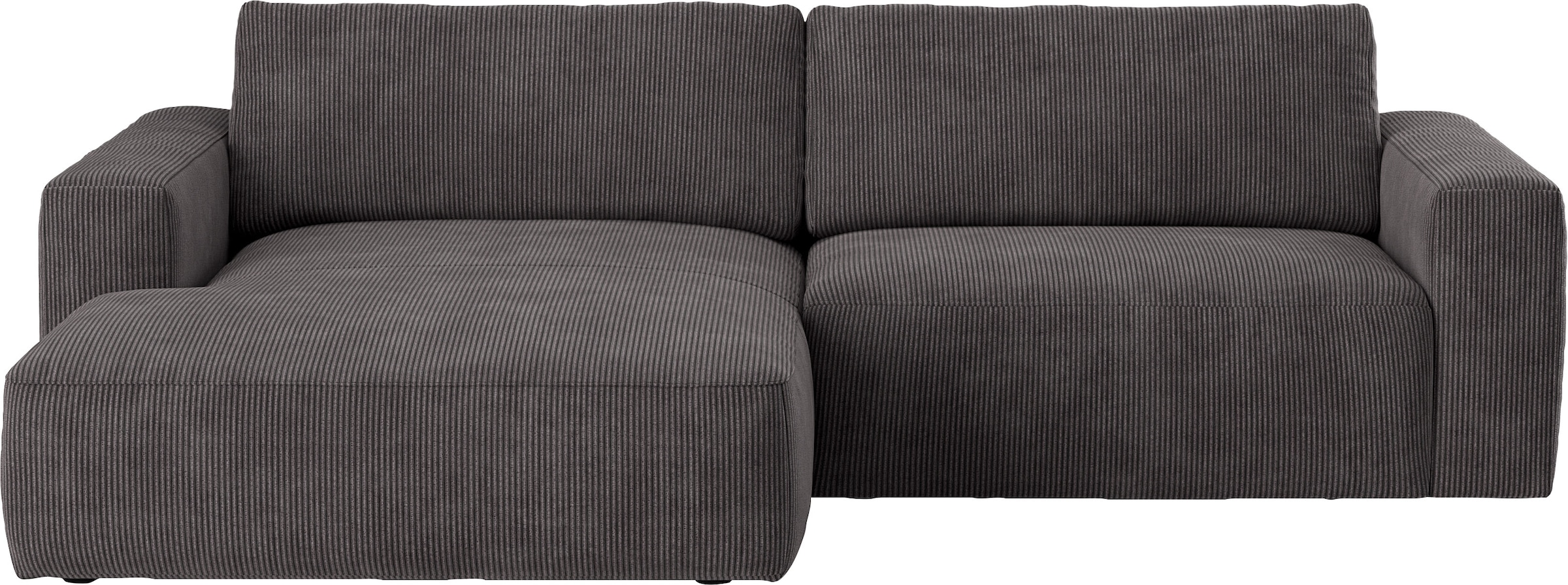 COTTA Ecksofa »Lasso L-Form, XL-Sofa«, mit breiter Recamiere im trendigen Cord oder angenehmen Strukturstoff