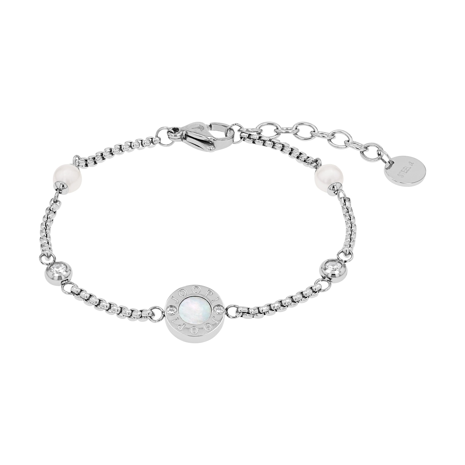JOOP! Armband »Kreise« mit Zirkonia (synth.) - mit Glasperle