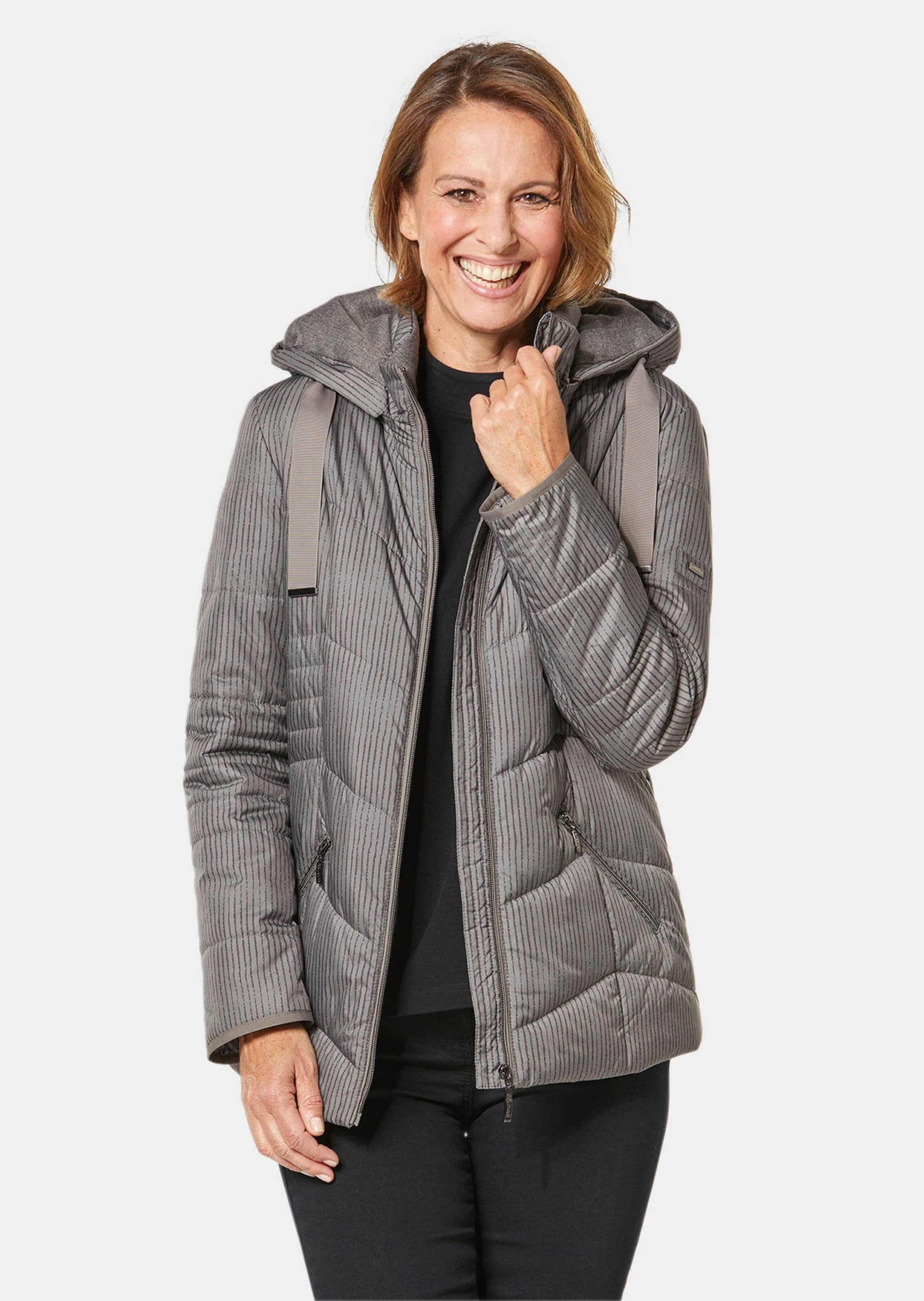 GOLDNER Steppjacke »Steppjacke mit farbharmonischem Druck«