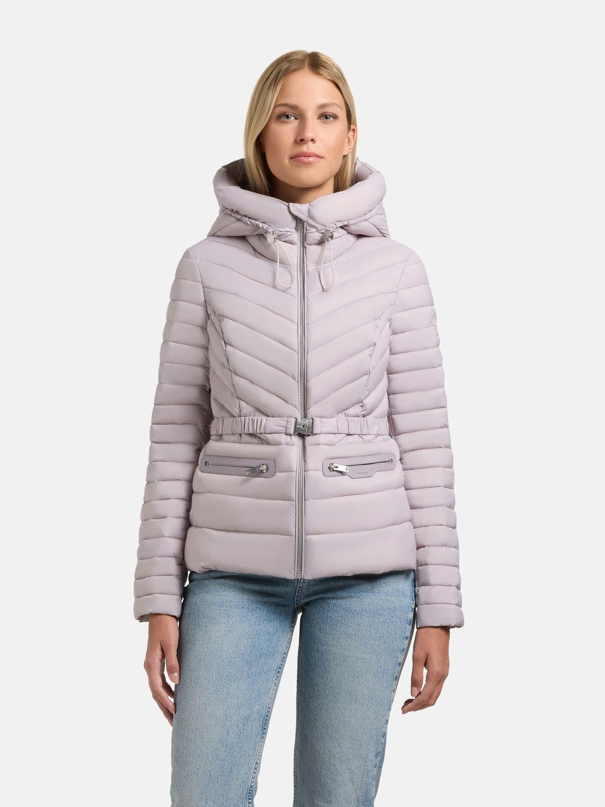 khujo Outdoorjacke »Outdoorjacke Lorella« mit Kapuze Übergangsjacke mit Kapuze und Taillengürtel