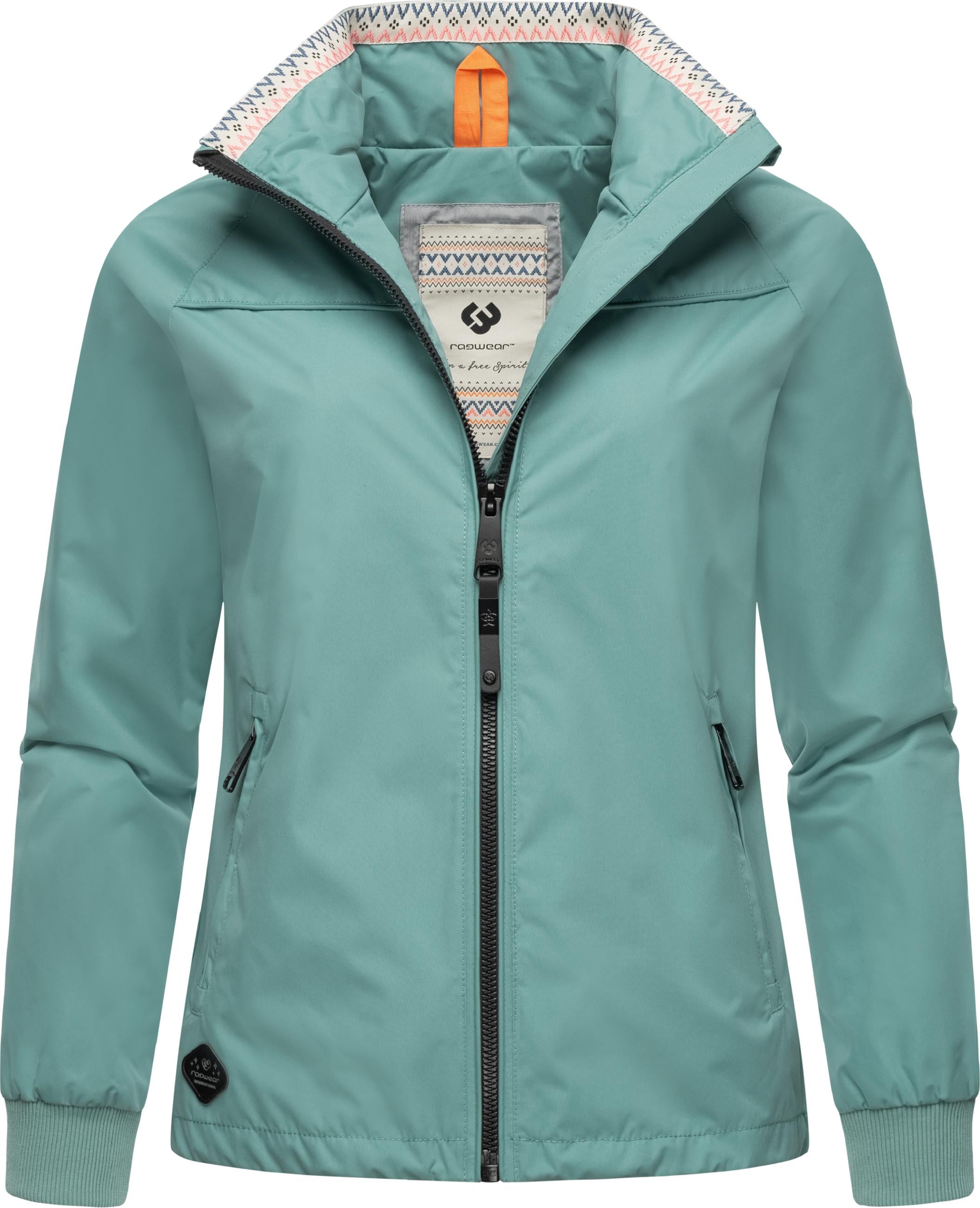 Ragwear Outdoorjacke »Übergangsjacke Apola«, ohne Kapuze, Wasserdichte Damen Übergangsjacke mit hohem Kragen