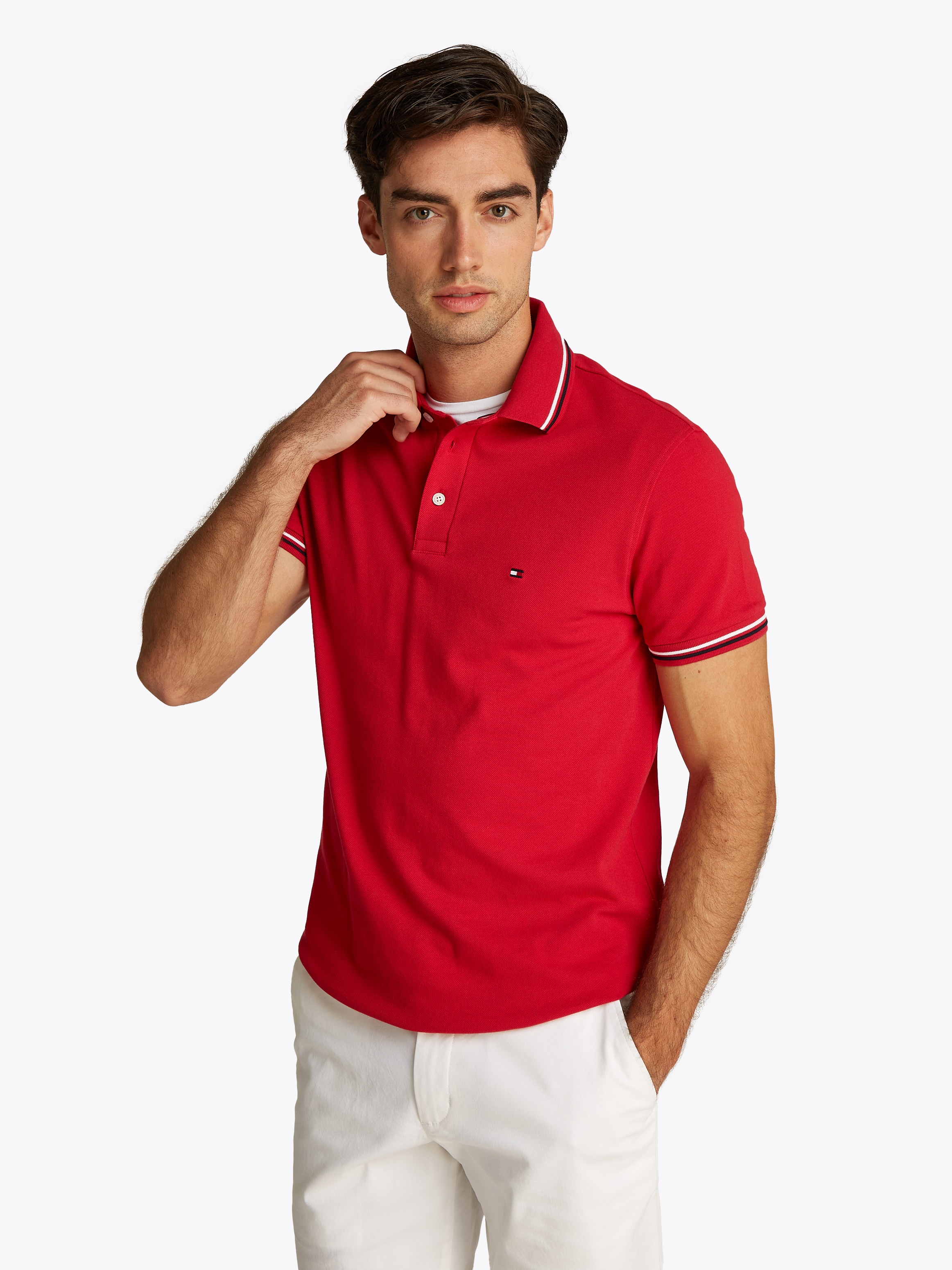 Tommy Hilfiger Poloshirt »TOMMY TIPPED SLIM POLO«