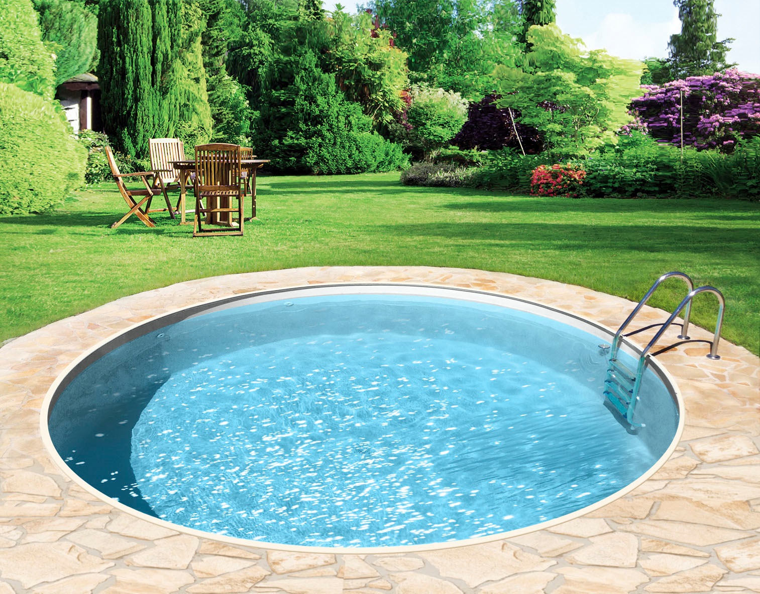 KONIFERA Rundpool »HOLIDAY 2« Höhe: 120 cm, in verschiedenen Größen