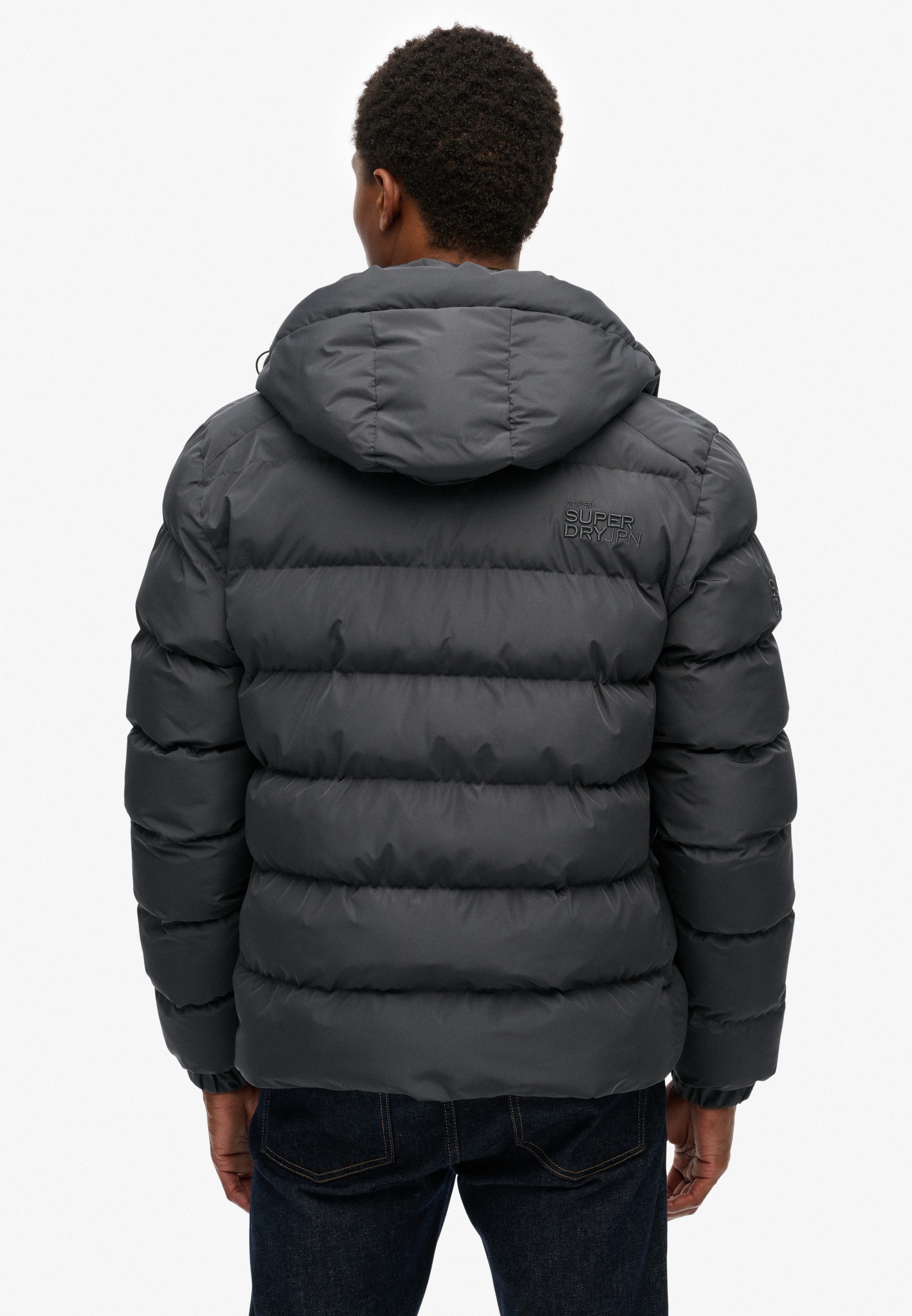 Superdry Steppjacke »HOODED SPORTS PUFFER JACKET« mit Kapuze Kunstfaser, relaxed fit