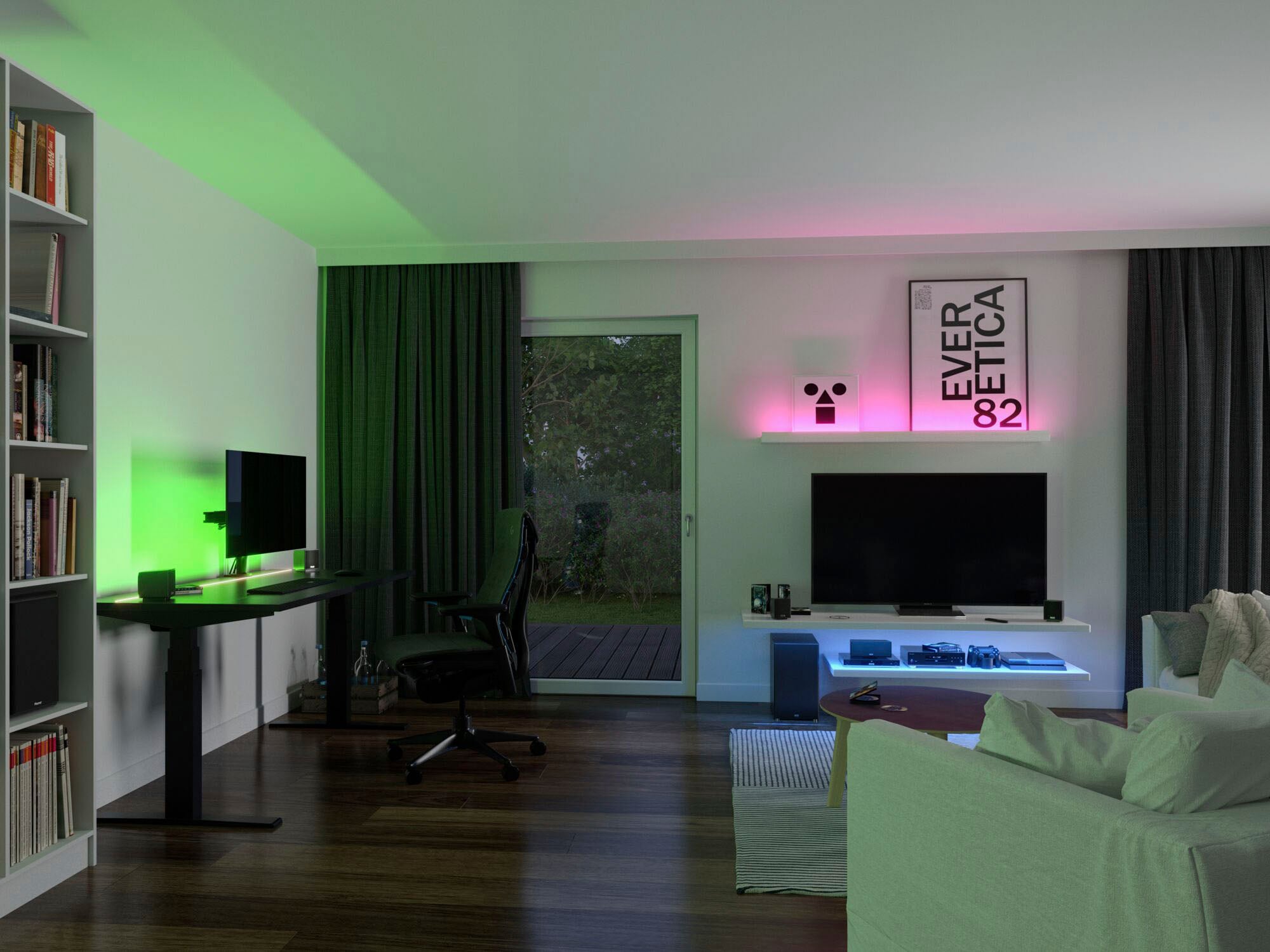 Paulmann LED-Streifen »SimpLED Full-Line COB Basisset 3m 22W RGB 990lm«, 1 St.-flammig