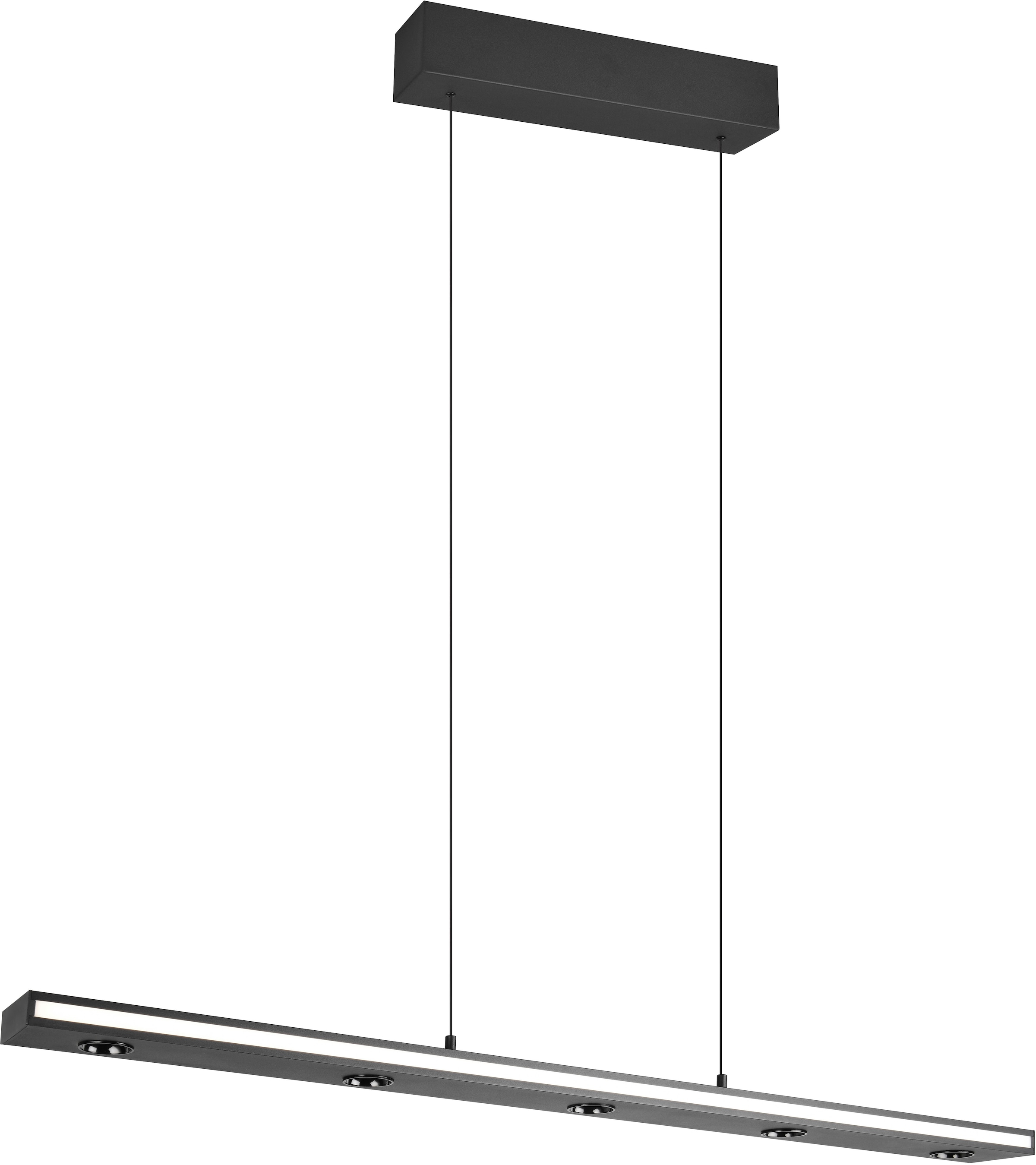 TRIO Leuchten LED Pendelleuchte »GRAHAM, Hängeleuchte höhenverstellbar, dimmbar, Memoryfunktion« LED-Board 1 Stk. Farbwechsler | warmweiß - kaltweiß up-and-down Licht Lichtfarbe einstellbar warm- bis kaltweiß 2300-4000K