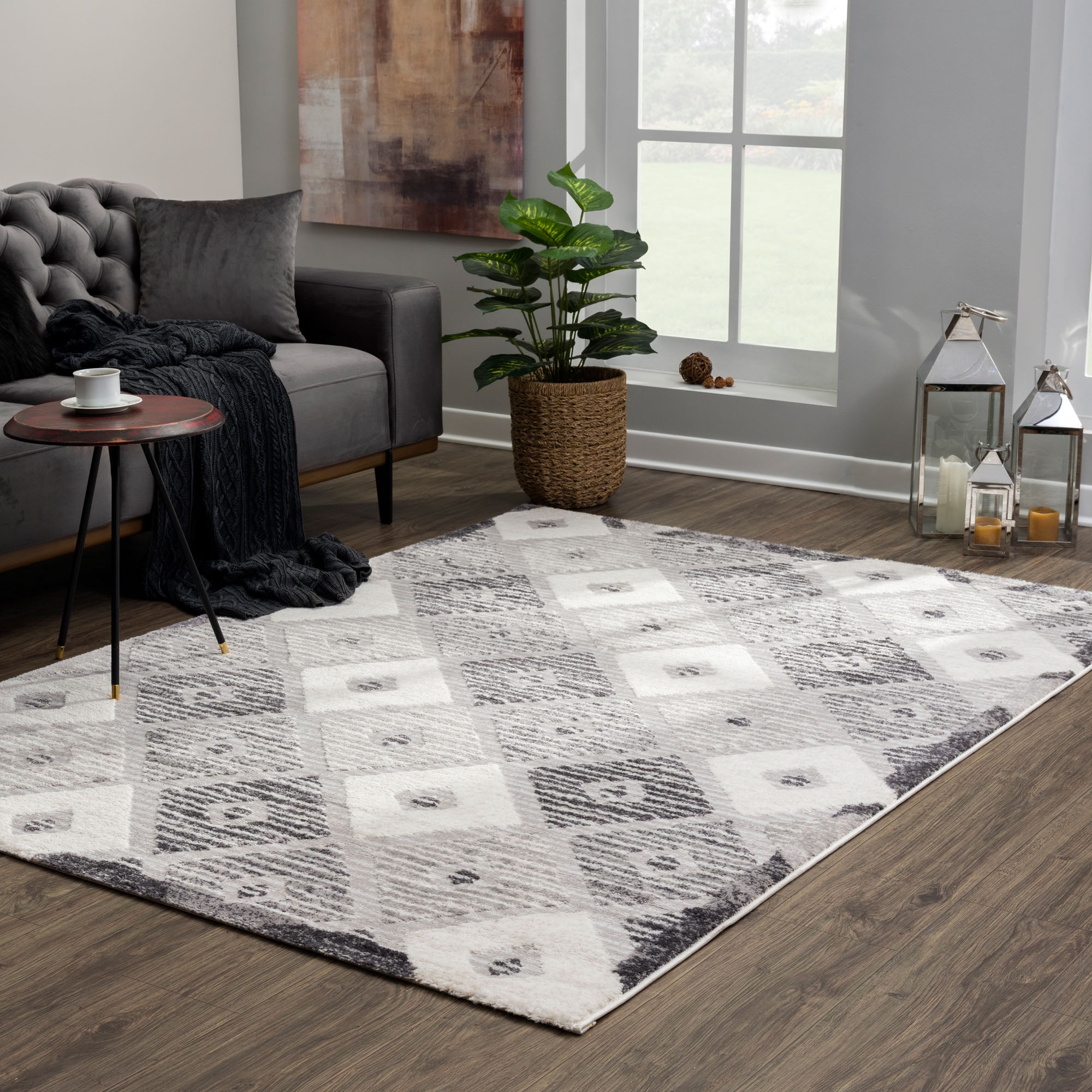 Sanat Teppich »Evra 7003«, rechteckig, 22 mm Höhe, Wohnzimmer, Kurzflor, modern, auch als Läufer