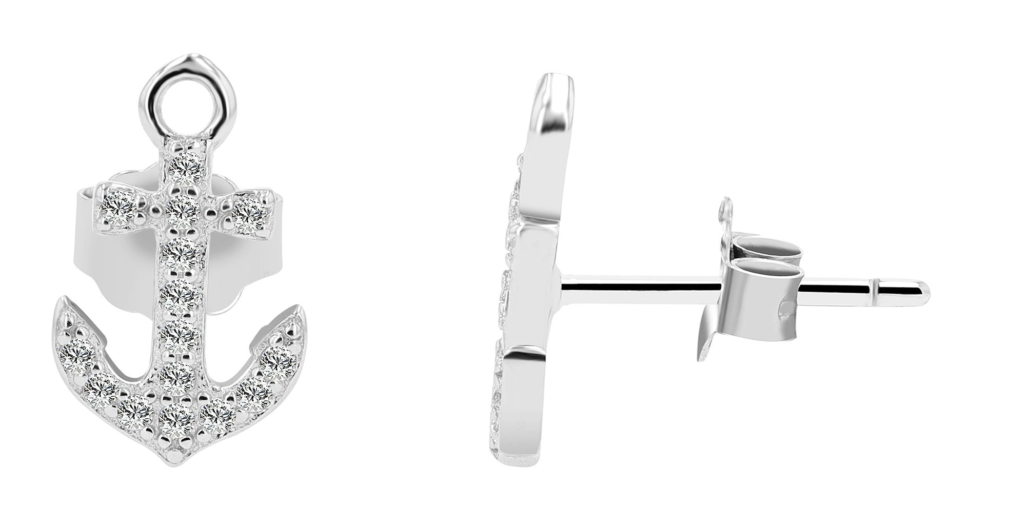 Adelia´s Paar Ohrstecker »Damen Ohrringe ¿ Ohrstecker aus 925 Silber«