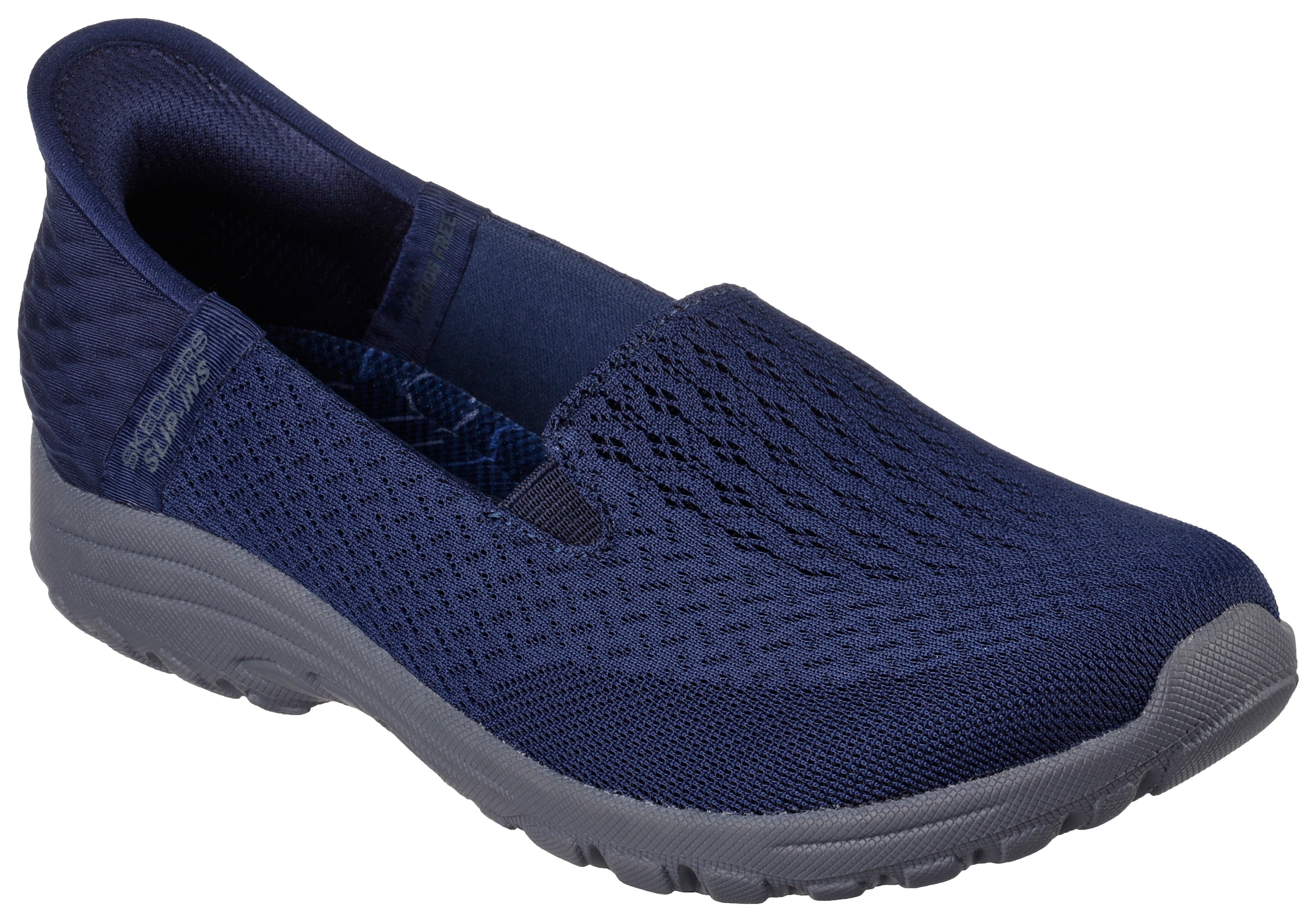 Skechers Slip-On Sneaker »REGGAE FEST 2.0-GUIDING LIGHT«, Schlupfschuh, Slipper, Freizeitschuh mit gepolstertem Schaftrand