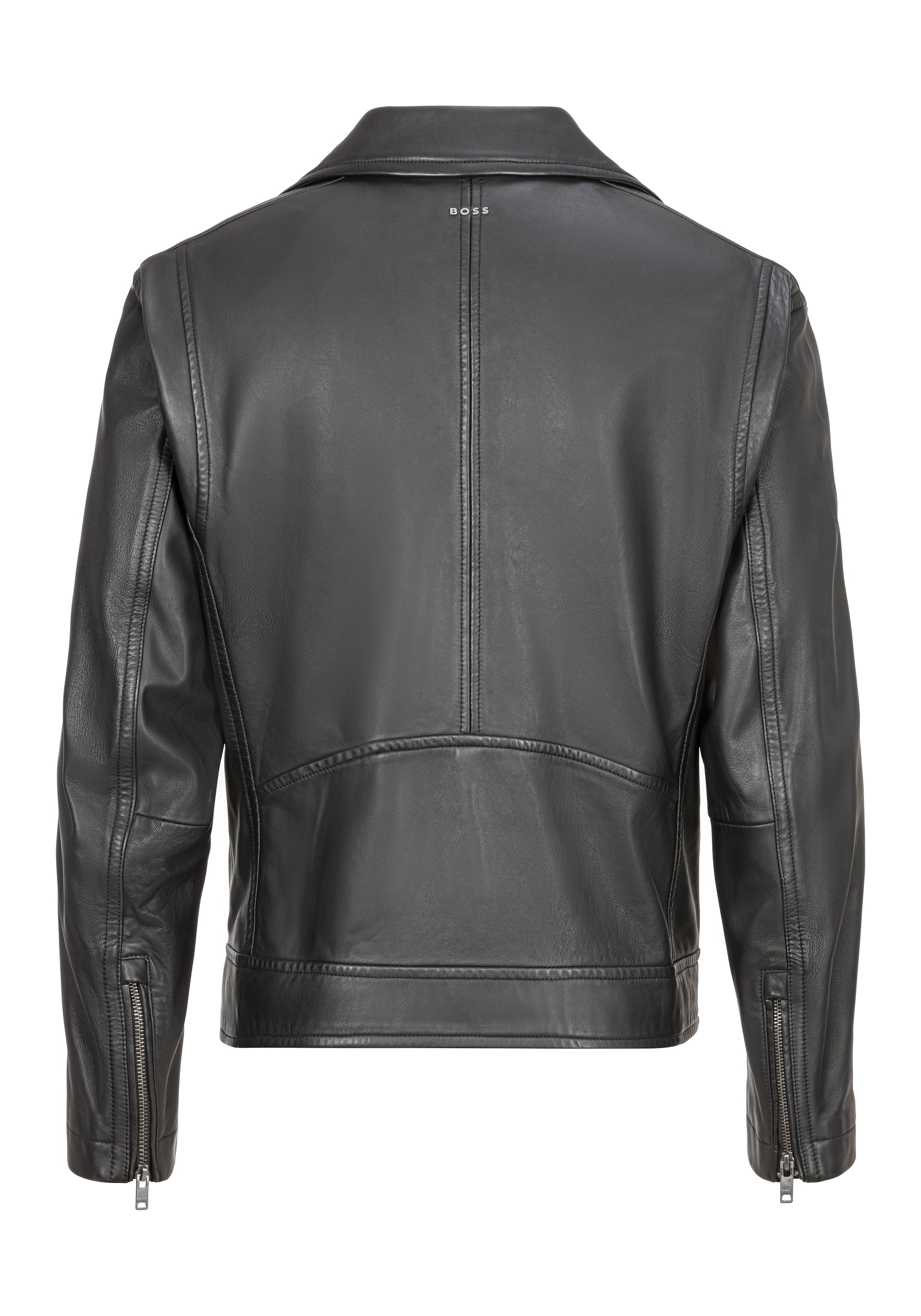 BOSS ORANGE Lederjacke »Jolush«, mit Reißverschlusstaschen