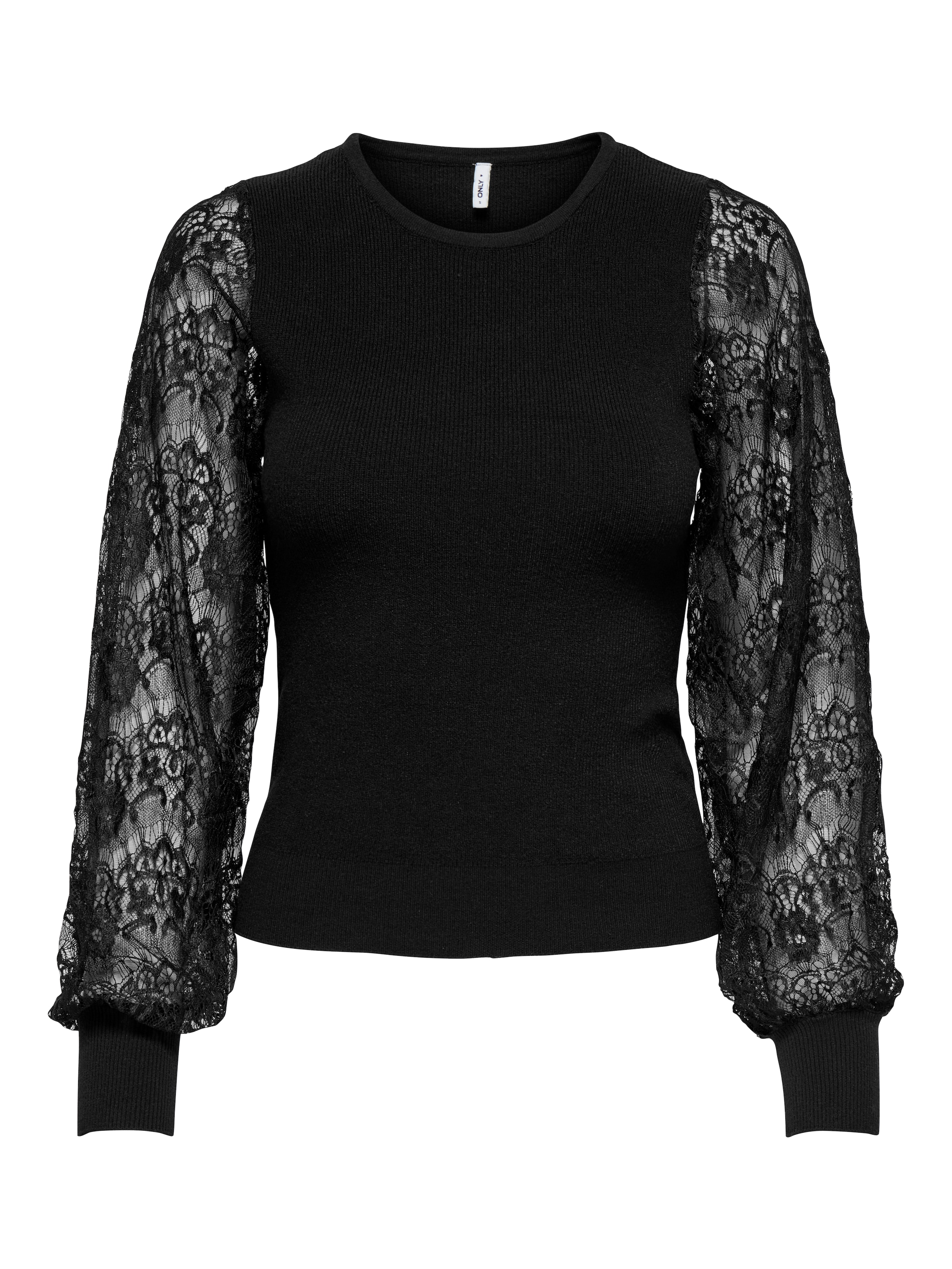 ONLY Rundhalspullover »ONLPERRY LIFE LS MIX O-NECK KNT«
