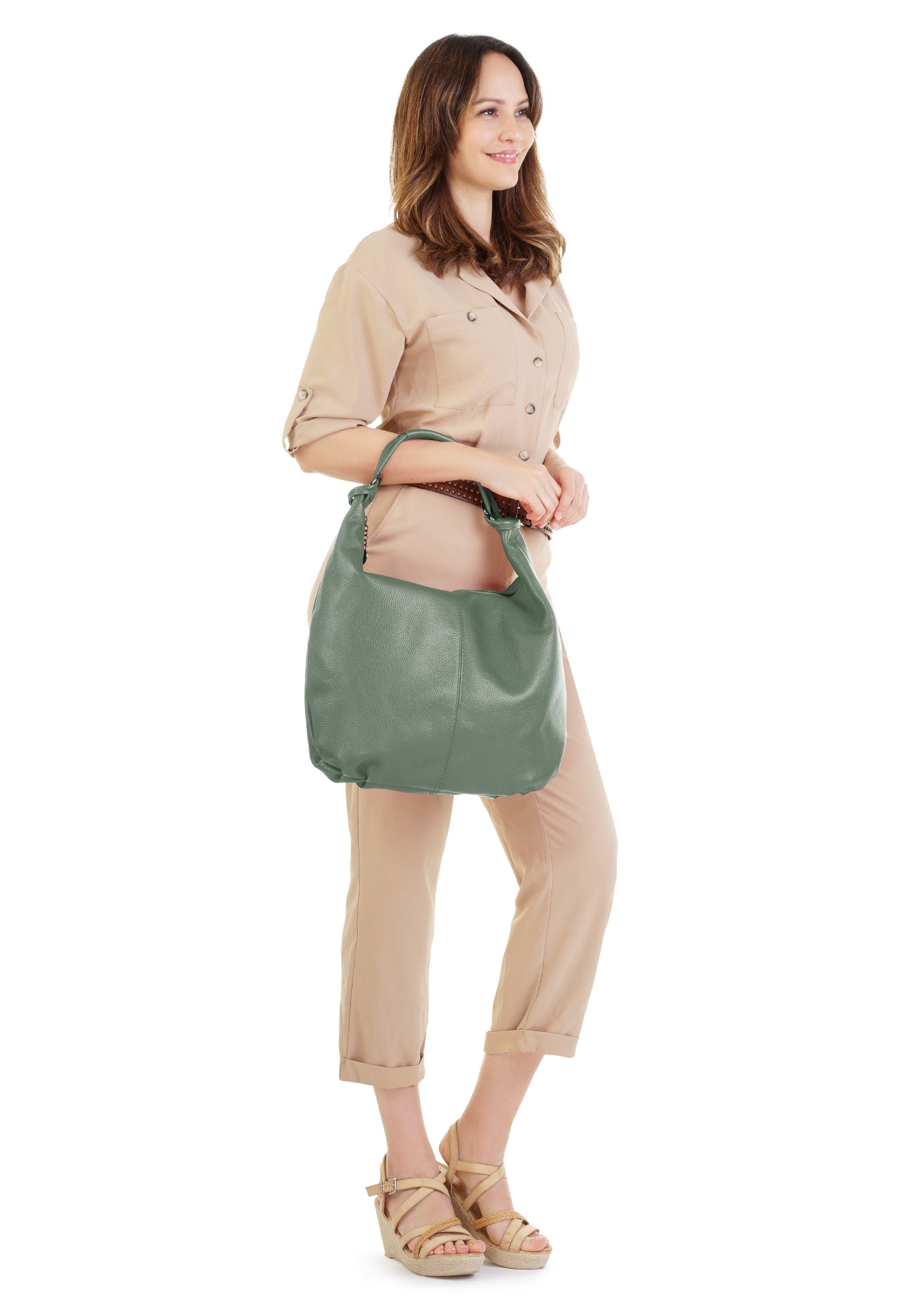 Cluty Shopper echt Leder, Made in Italy