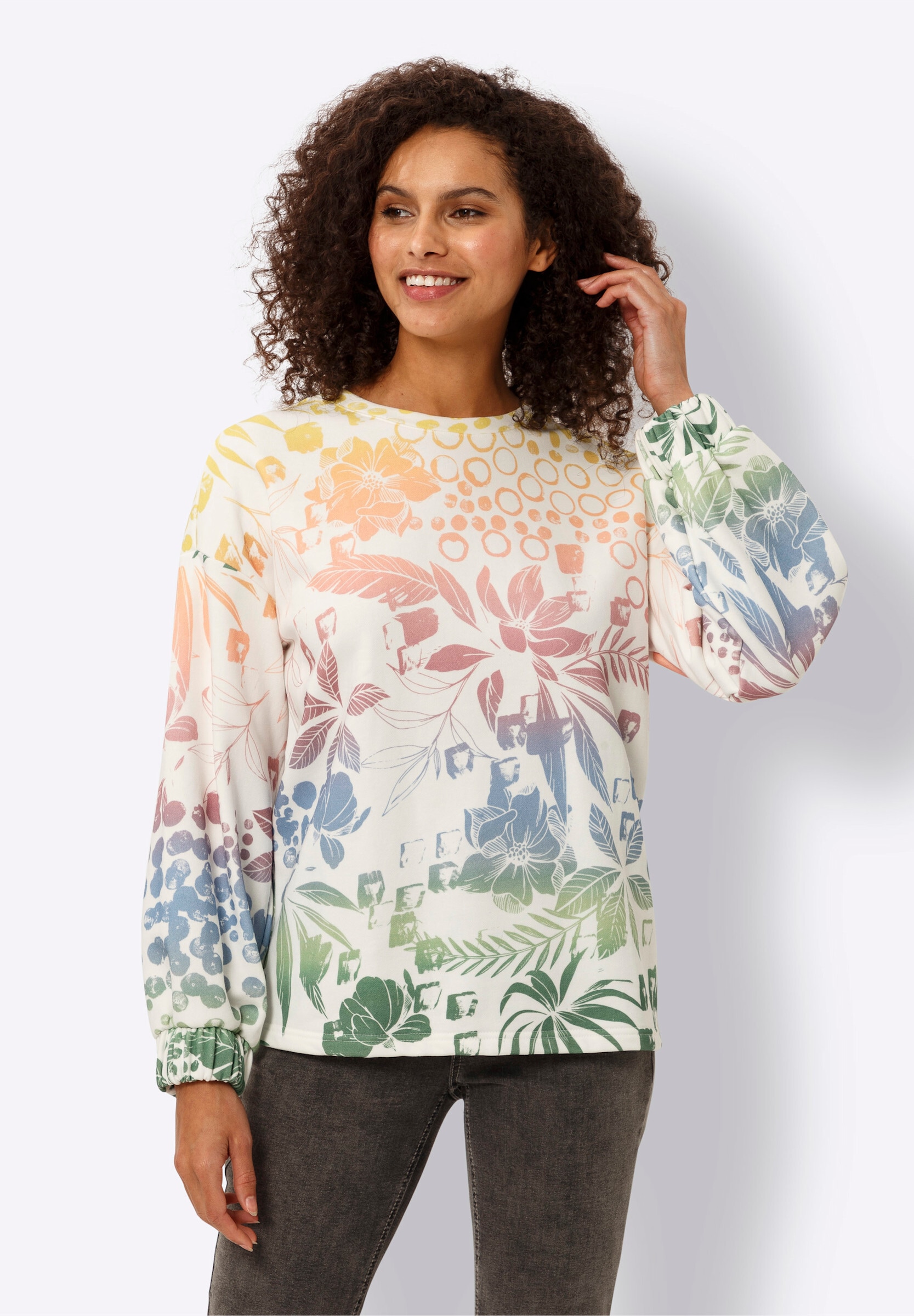 heine Sweatshirt »Sweatshirt Sweatshirt mit Farbverlauf«
