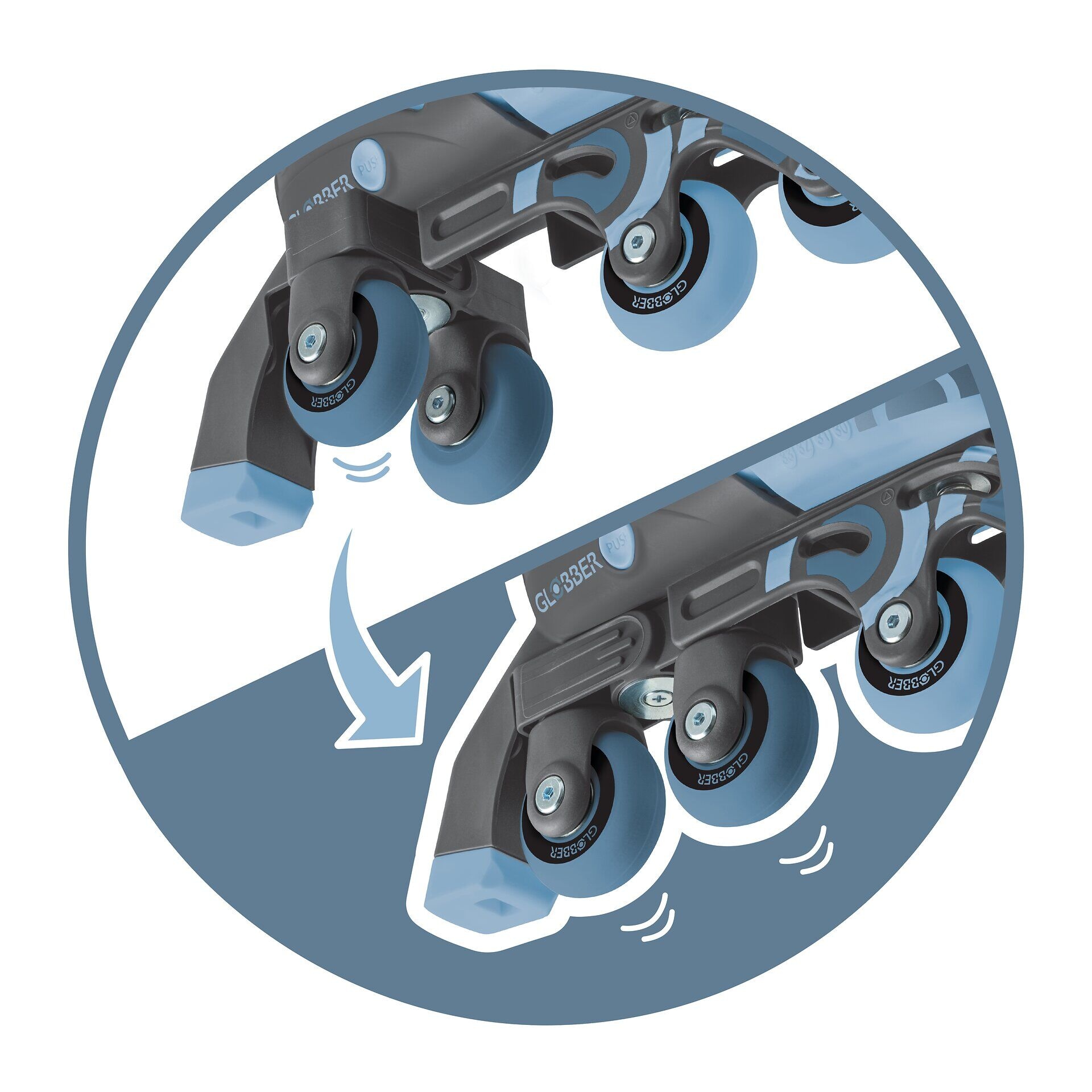 Globber Inlineskates »LEARNING SKATES 2in1, Gr. 30,33«