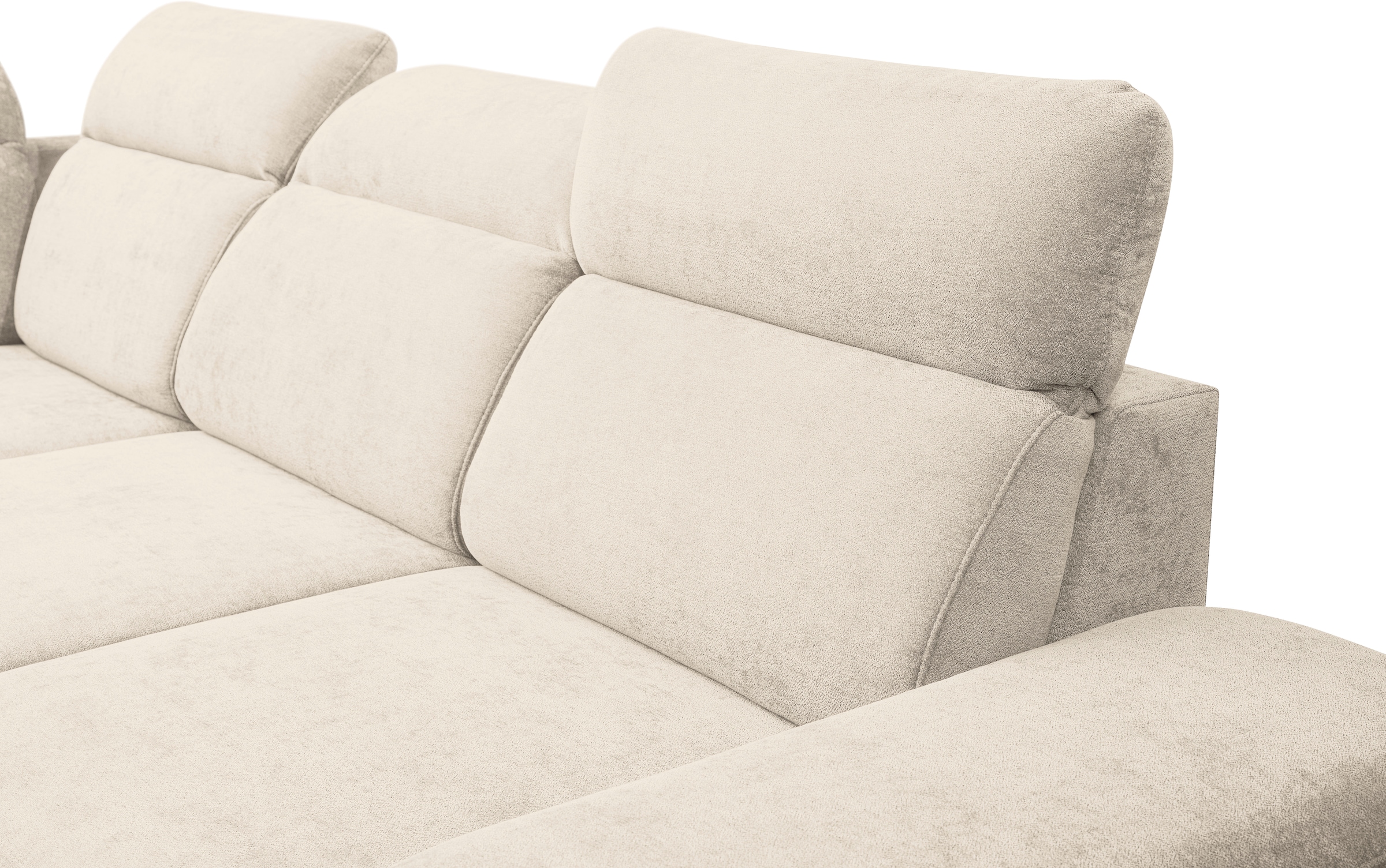 WERK2 Ecksofa »Alicante Cord, inkl. Bettfunktion & Bettkasten, Breite 280cm, L-Form«