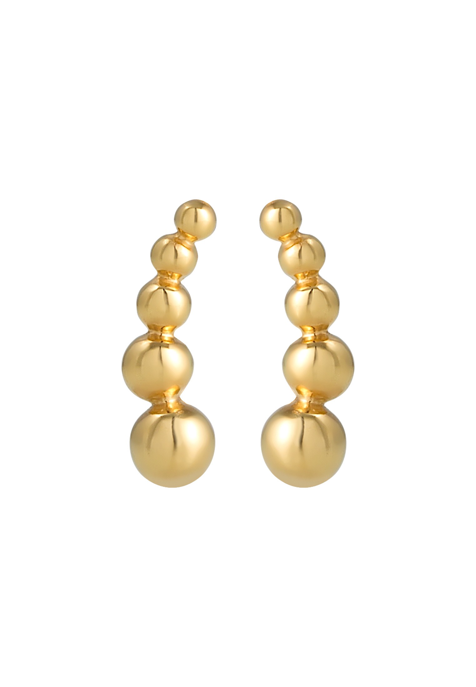 Elli Paar Ohrstecker »Ohrringe Ohrklemme Ear Cuffs im Kugel Look«
