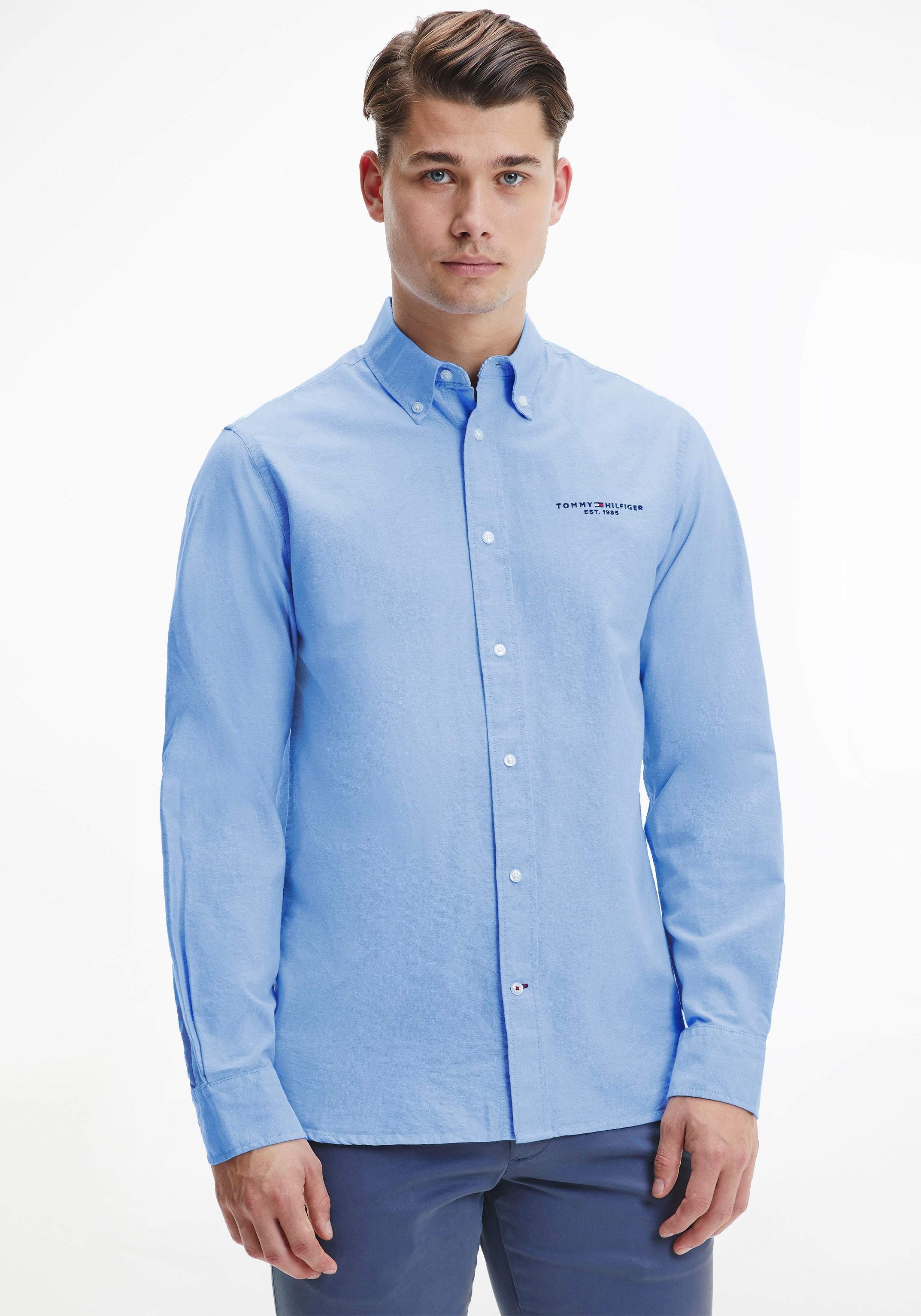 Tommy Hilfiger Langarmhemd »OXFORD LOGO RF SHIRT«