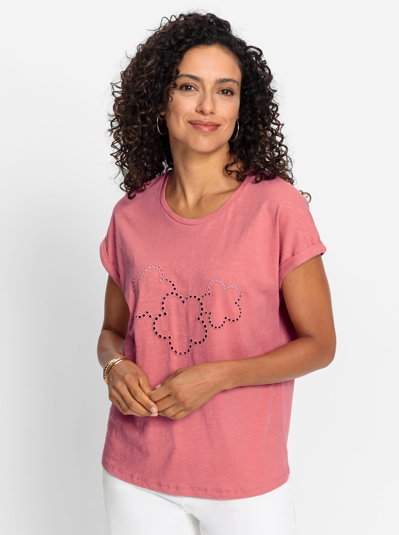 Inspirationen Rundhalsshirt »Rundhals-Shirt«, (1 tlg.)