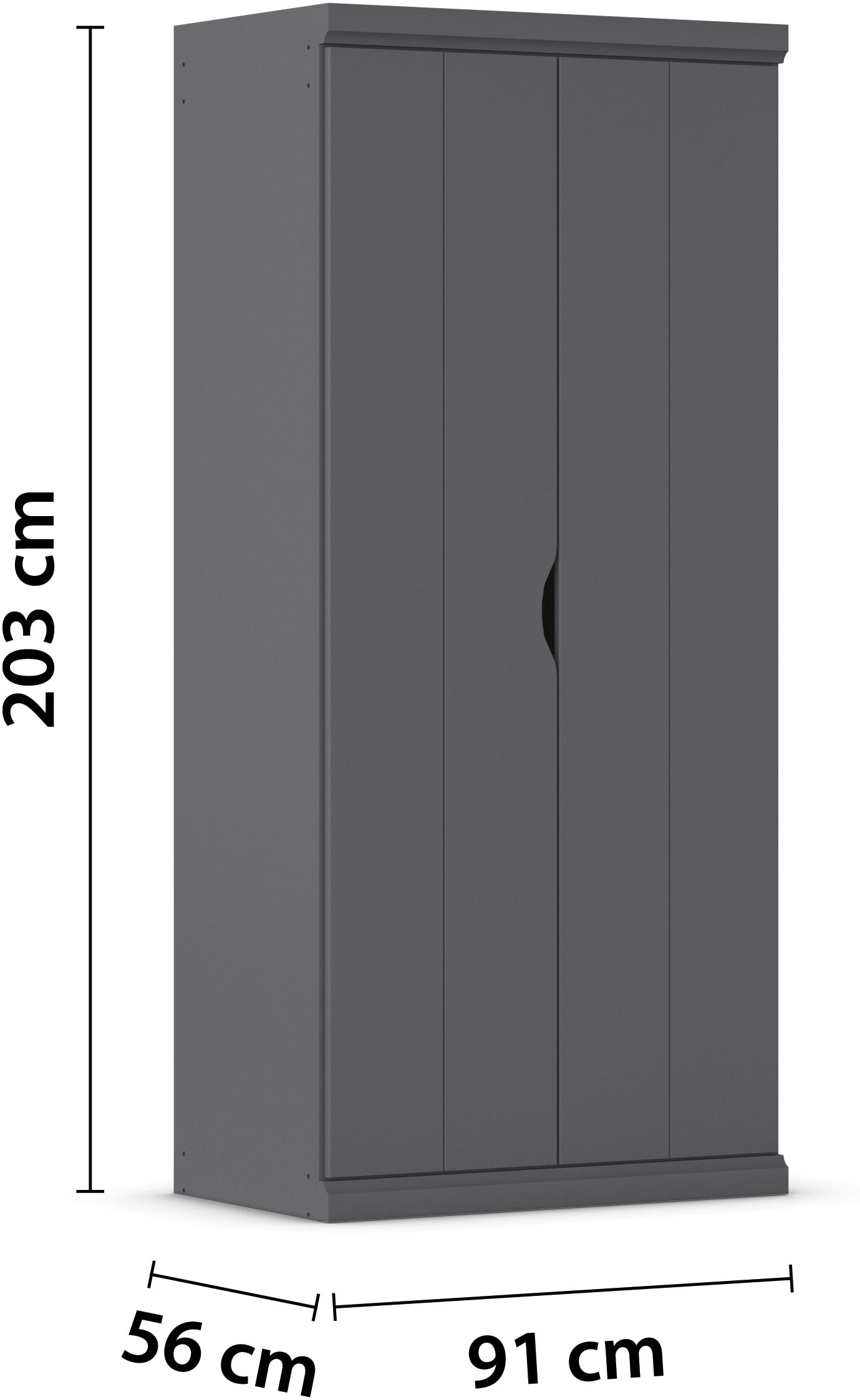 rauch Kleiderschrank »Marlene«, (in 3 verschiedenen Ausstattungen BASIC/CLASSIC/PREMIUM), in 3 Breiten 91/136/181 cm im Landhaus-Stil MADE IN GERMANY