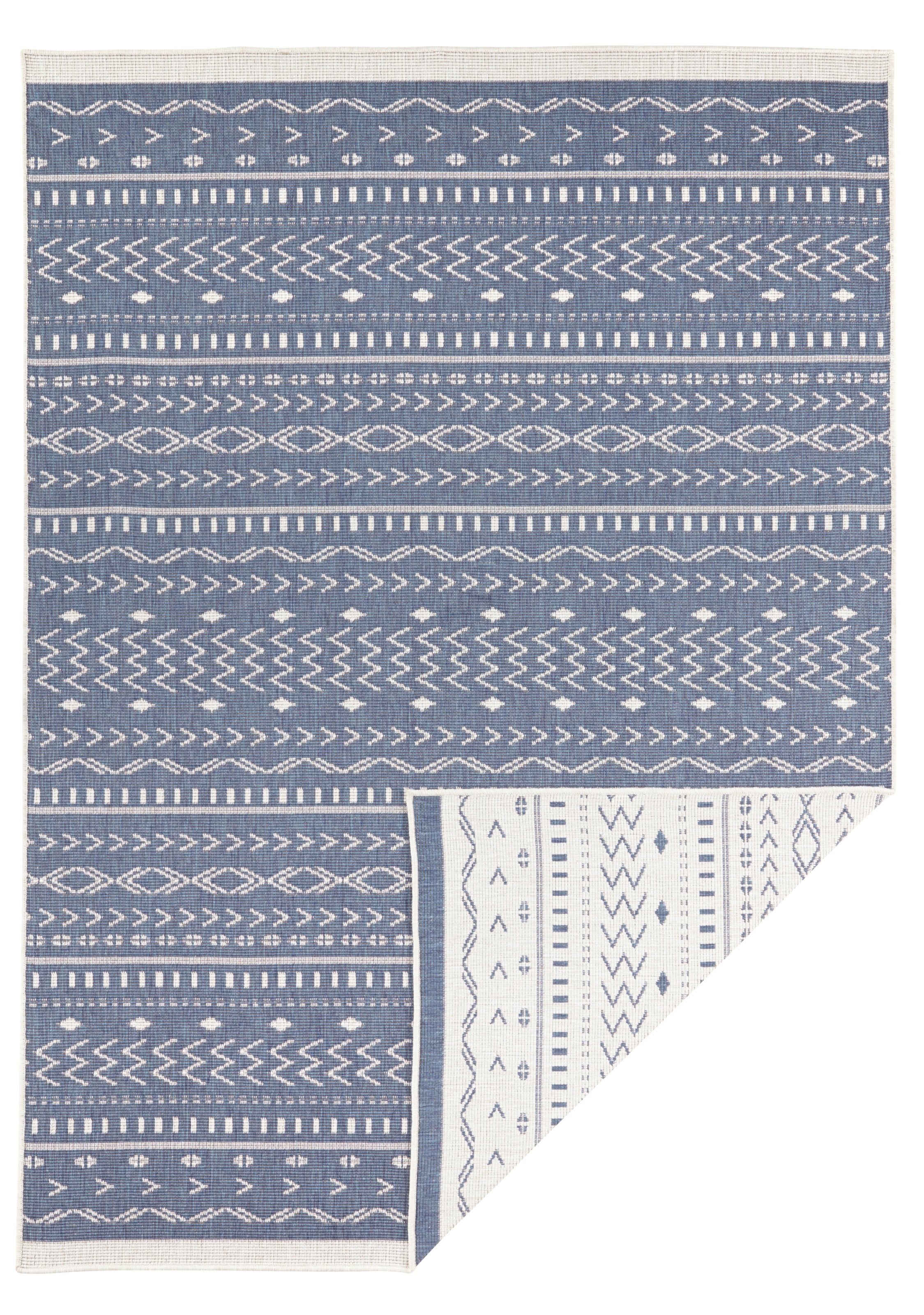 NORTHRUGS Teppich »Kuba Wendeteppich«, rechteckig, 5 mm Höhe, In-& Outdoor, Wetterfest, Balkon, Läufer, Wohnzimmer, Wasserfest